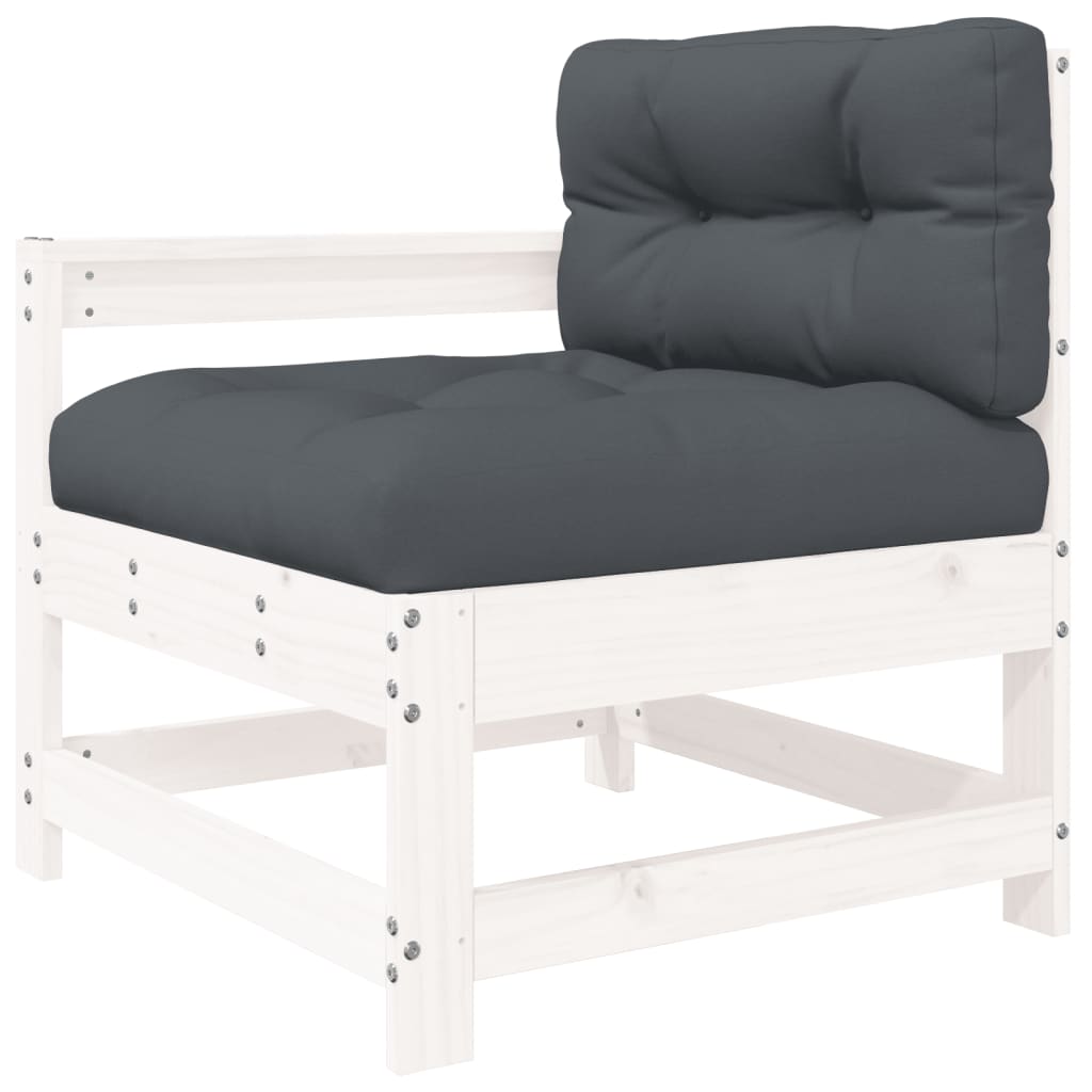 Sillón de Jardín Vidaxl con Cojines y Madera Maciza de Pino