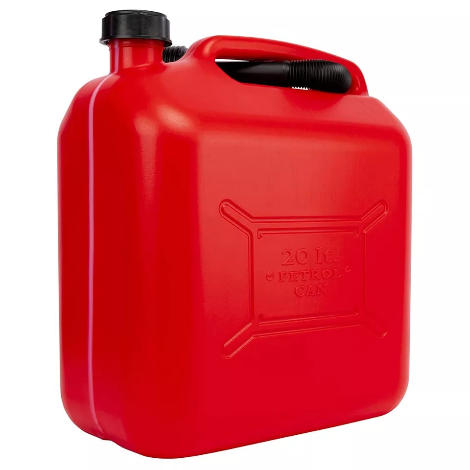 Garrafa para Gasolina Bidón Plástico Gasolina Diesel 5L 10L 20L Homologado, con Franja de Medición, Fácil Lectura, Incluye Embudo, Tanques de Combustible de Plástico para Moto, Coches, Camiones, Contenedor de gasolina