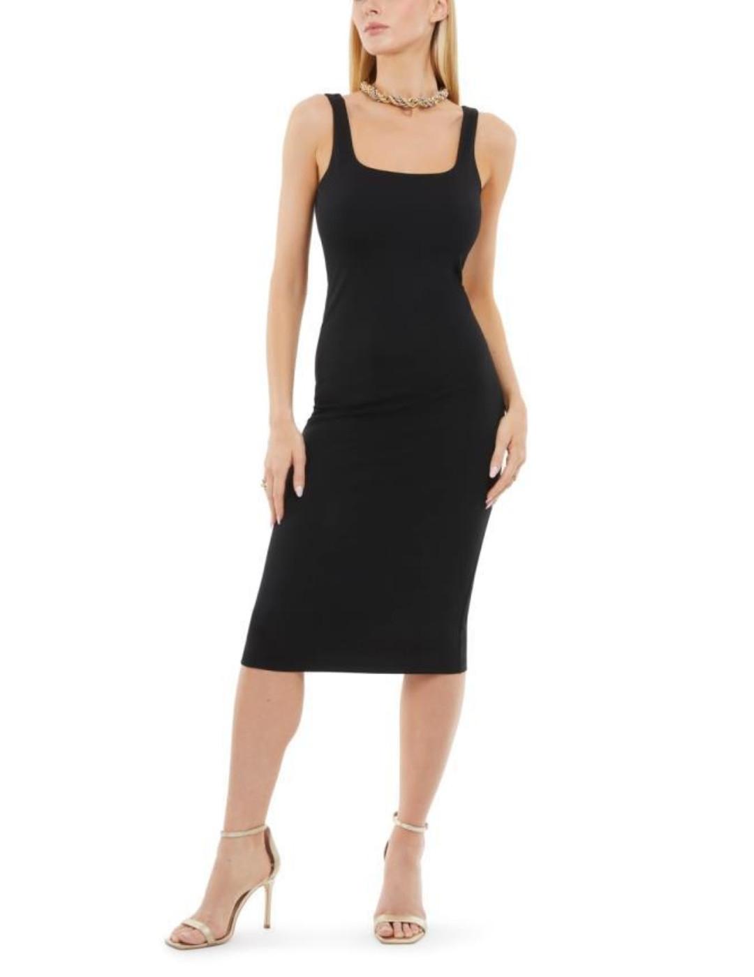 Vestido Guess Charlotte negro ajustado para mujer