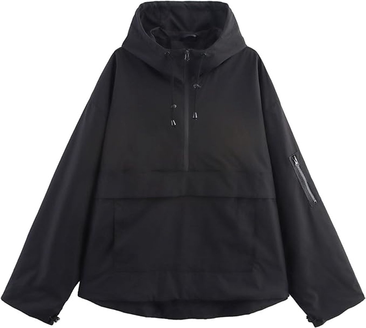 Chaqueta impermeable 3 en 1 para mujer - 1 pieza - Ancho de hombros 62 cm - Contorno de pecho 126 cm - Largo 68 cm - Largo de manga 58 cm - Protección contra lluvia, viento y frío - Cobertura total - Chaqueta impermeable ligera con capucha - Para exterior