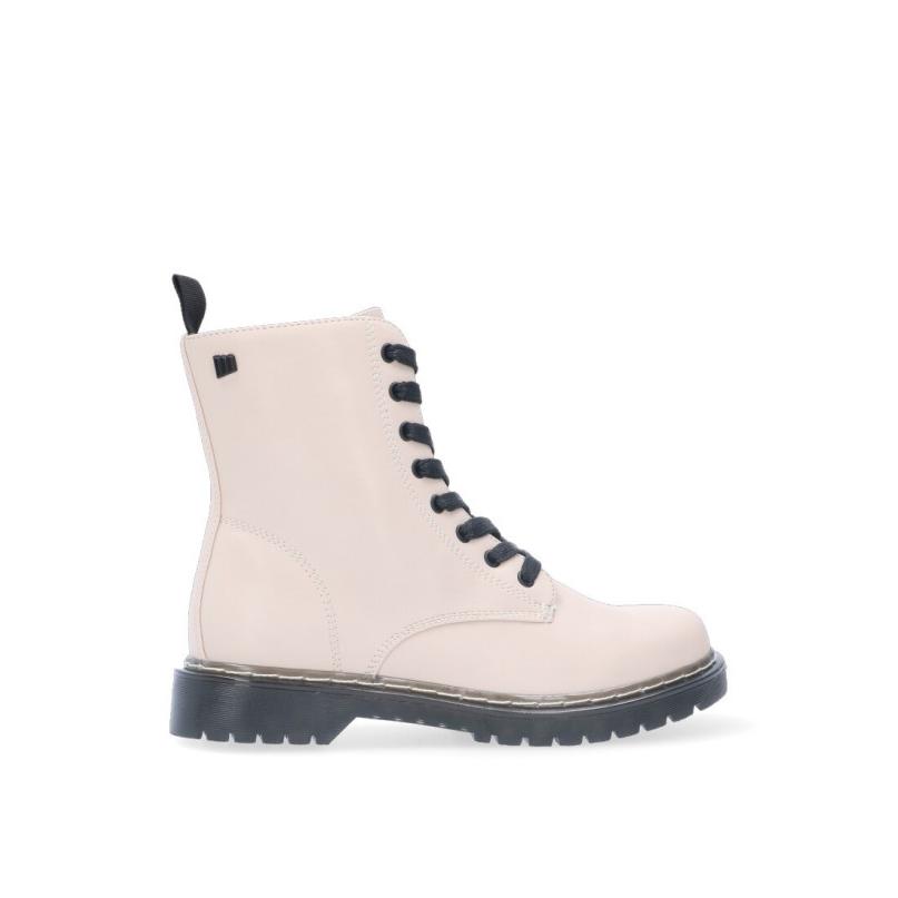 Botin Mustang - Mujer - Suela Plana - Modelo 50192 - Color Hielo