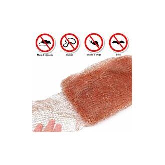 CA Rollo de malla de cobre de 6 m/20 pies x 12,7 cm, ideal para el control de ratones, ratas, roedores, caracoles, serpientes, murciélagos e insectos.