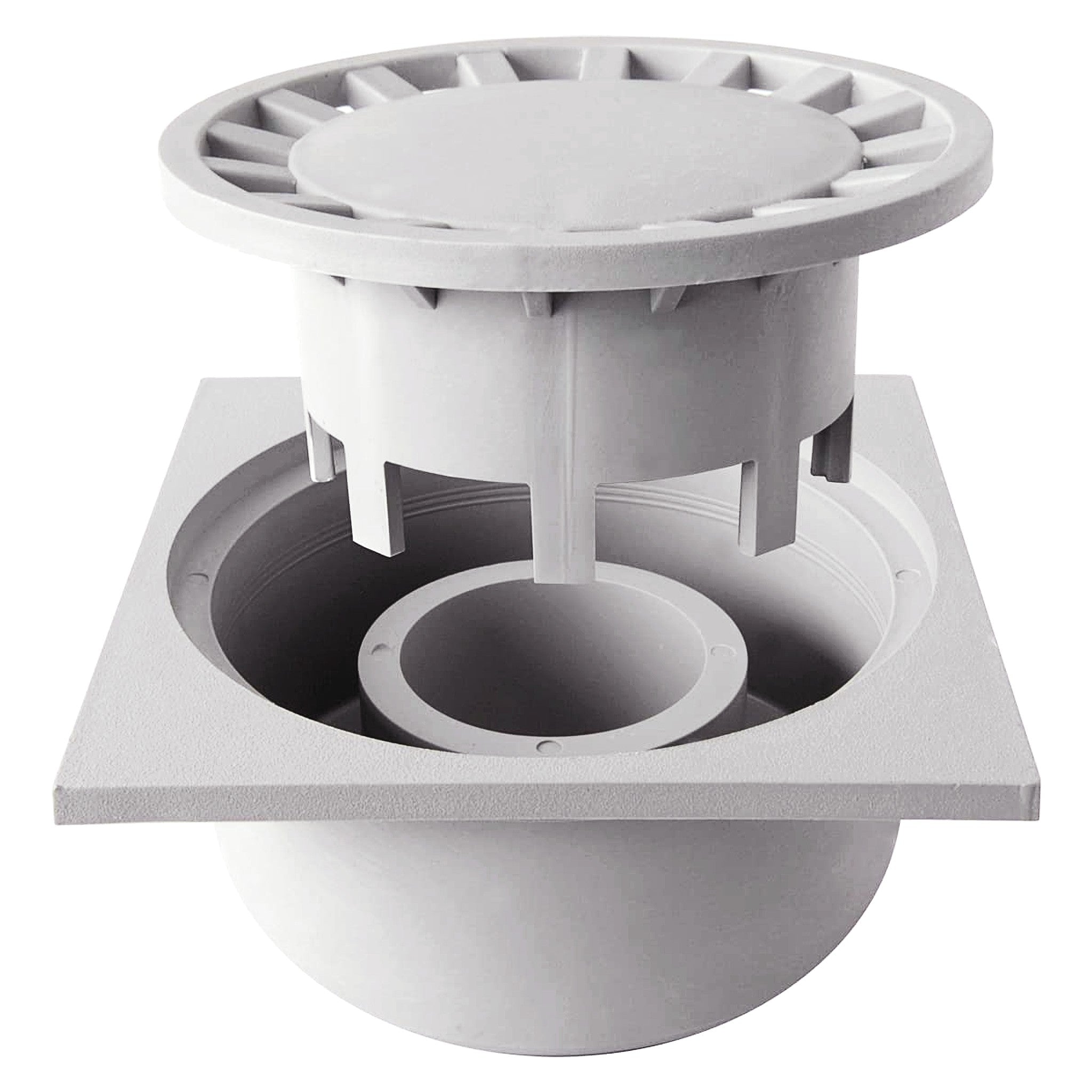 bricoloco.com Sumidero sifonico vertical desagüe patio y terraza exterior PVC con rejilla extraible Sumideros