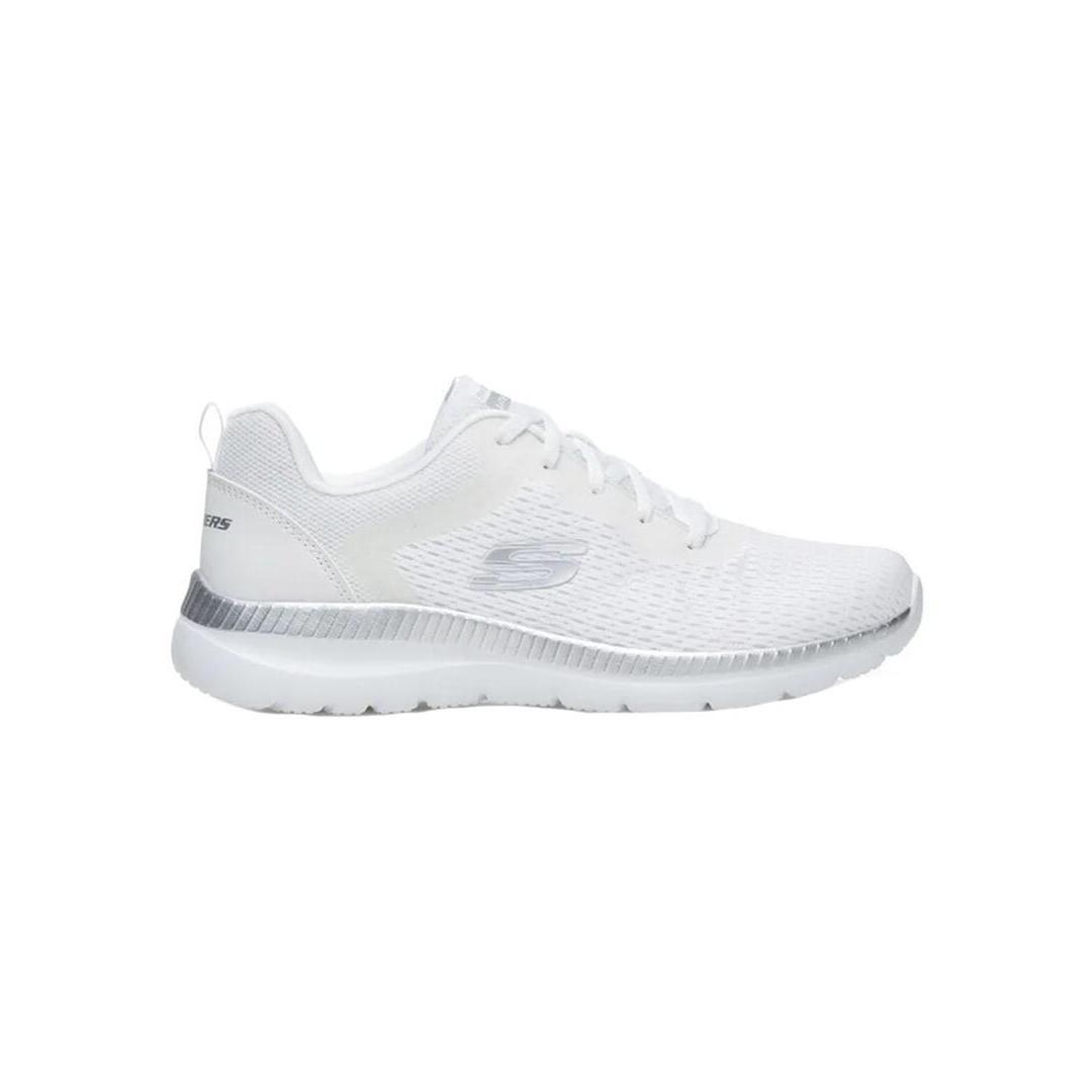 Zapatilla Mujer Skechers Bountiful Blanco/Plata