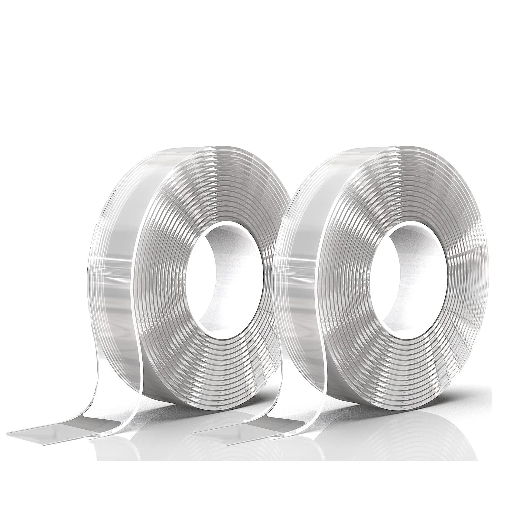 Euroxanty Cinta Adhesiva Doble Cara Extrafuerte Transparente 2m X 2cm