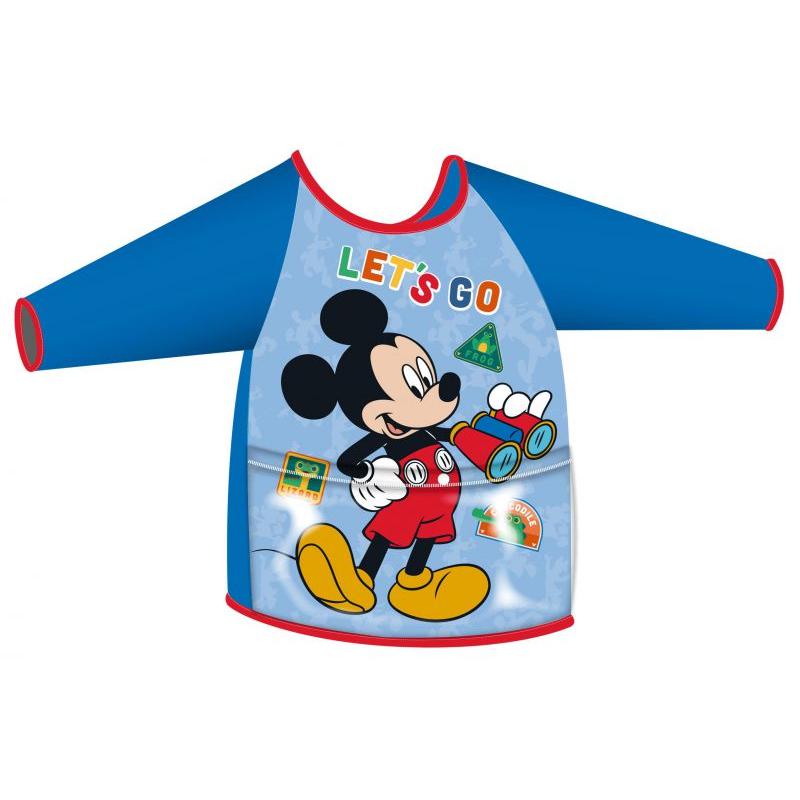 Delantal con mangas y bolsillo Mickey Mouse talla 2-4 años - Disney