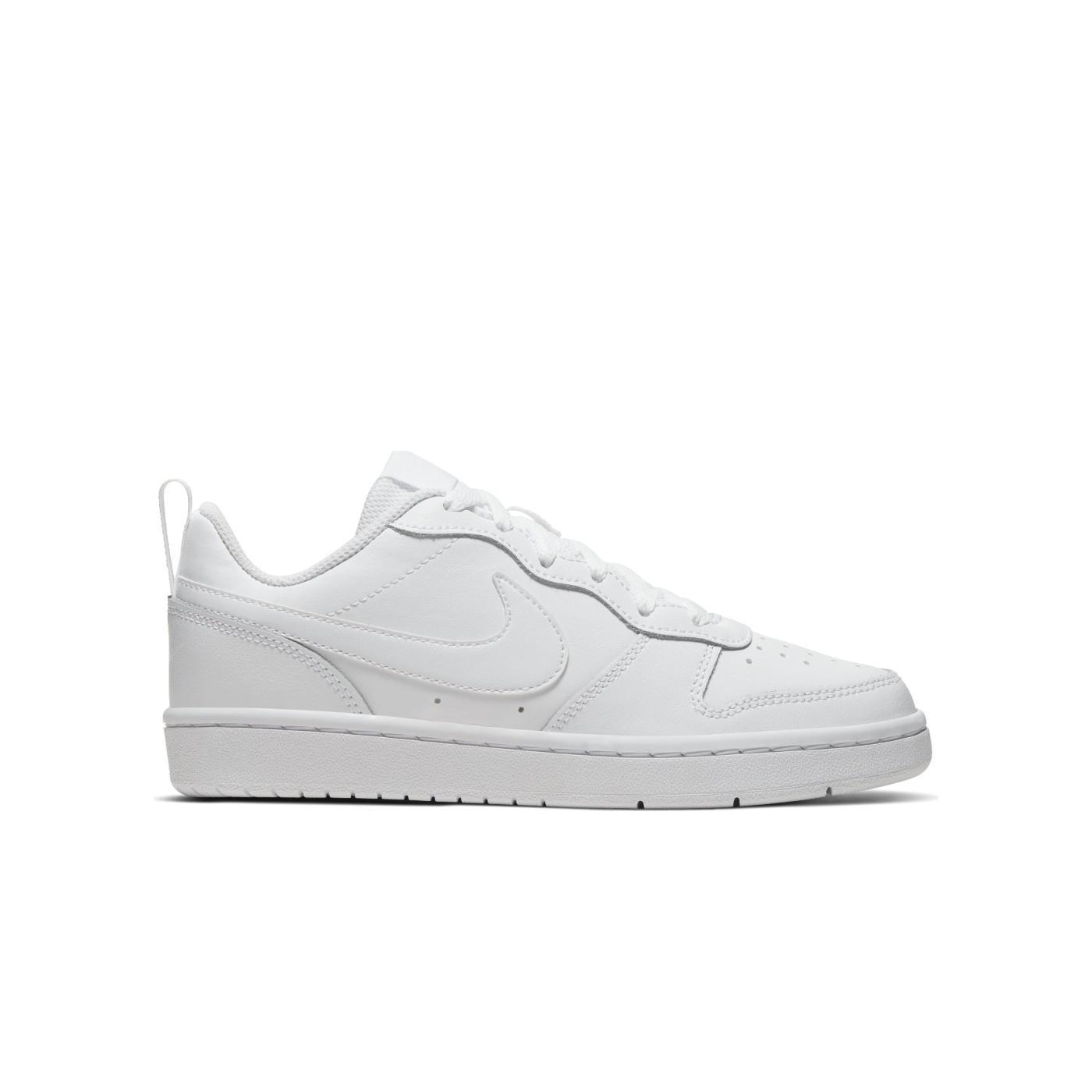 Zapatilla nike court borough low 2 gs blanco de niño