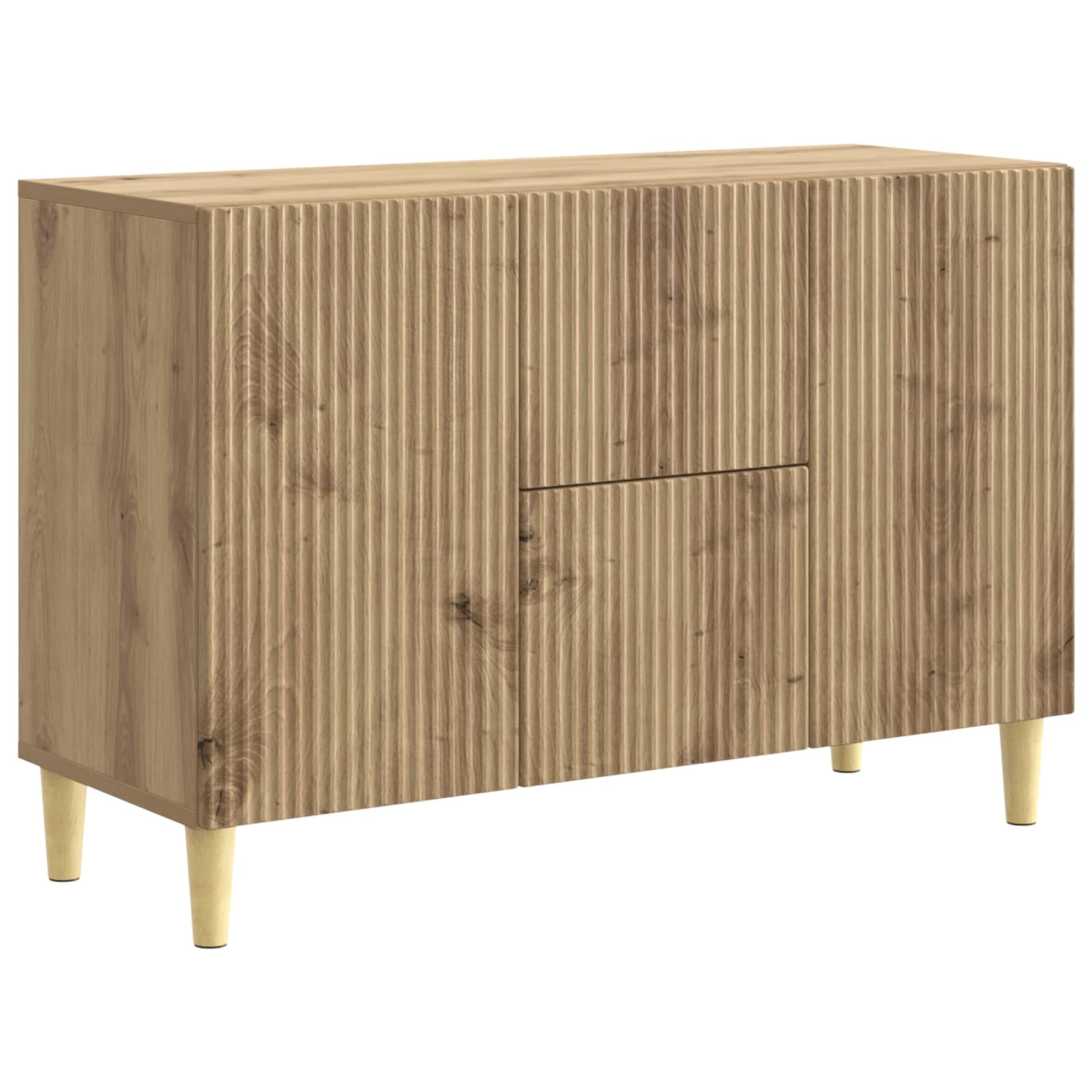 vidaXL Aparador 89 x 34,5 x 60 cm Madera de Ingeniería Multicolor