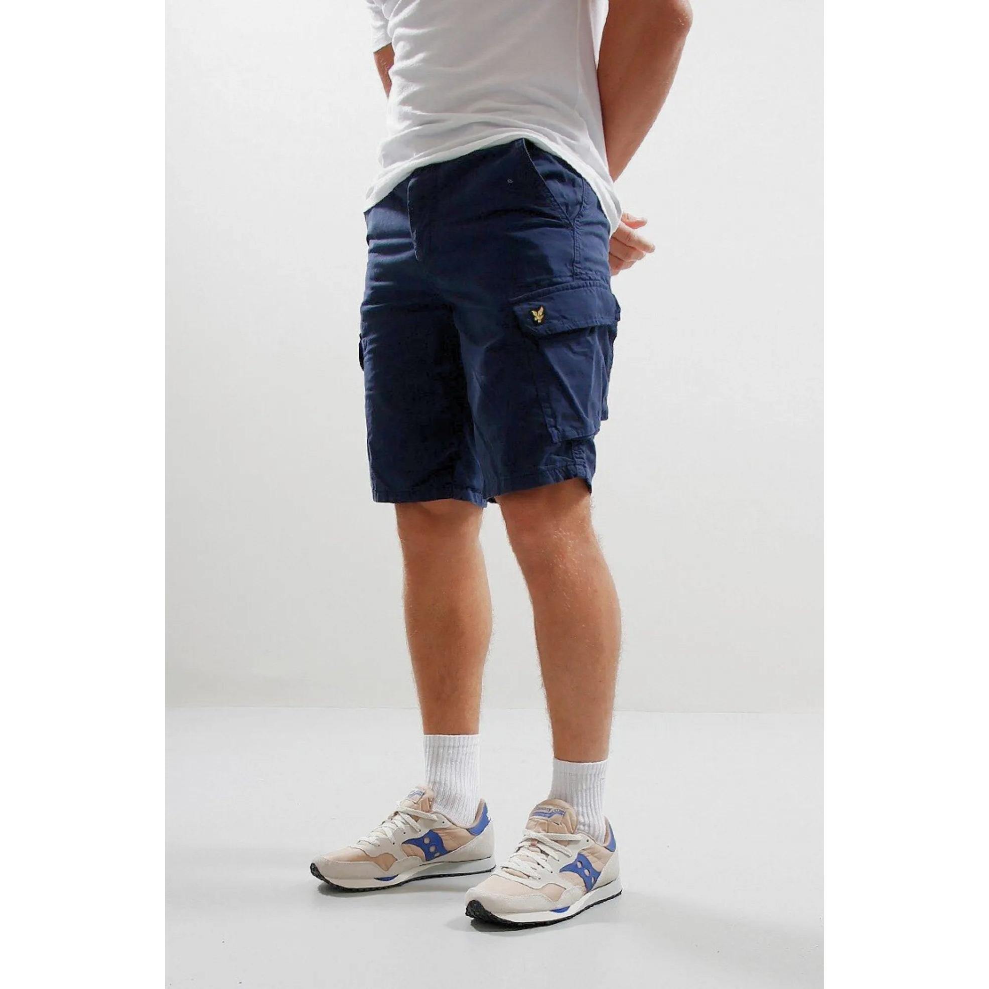 Lyle and Scott Pantalón Corto Hombre Cargo Azul
