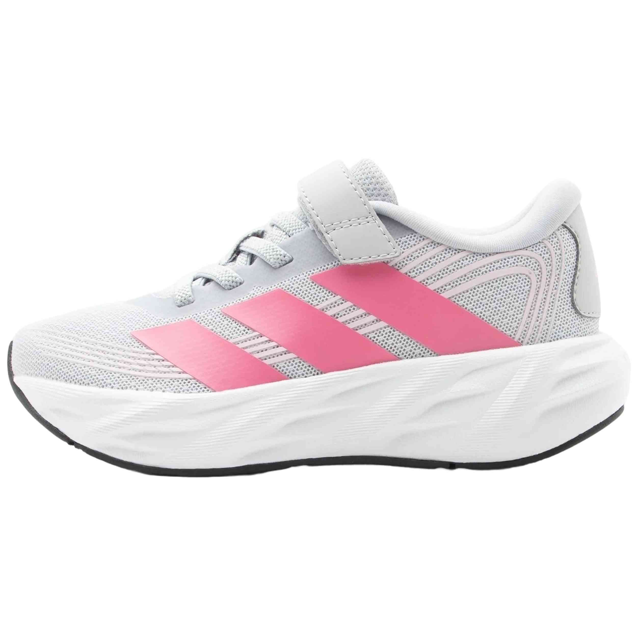 Zapatillas Adidas modelo Galaxy 8 El C "Light Solid Grey / Pink Fusion / Clear Pink" para Niños en color Gris