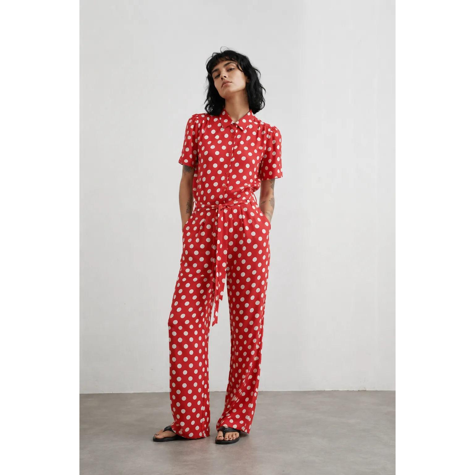Compañia Fantastica Mono Mujer Topos Rojo
