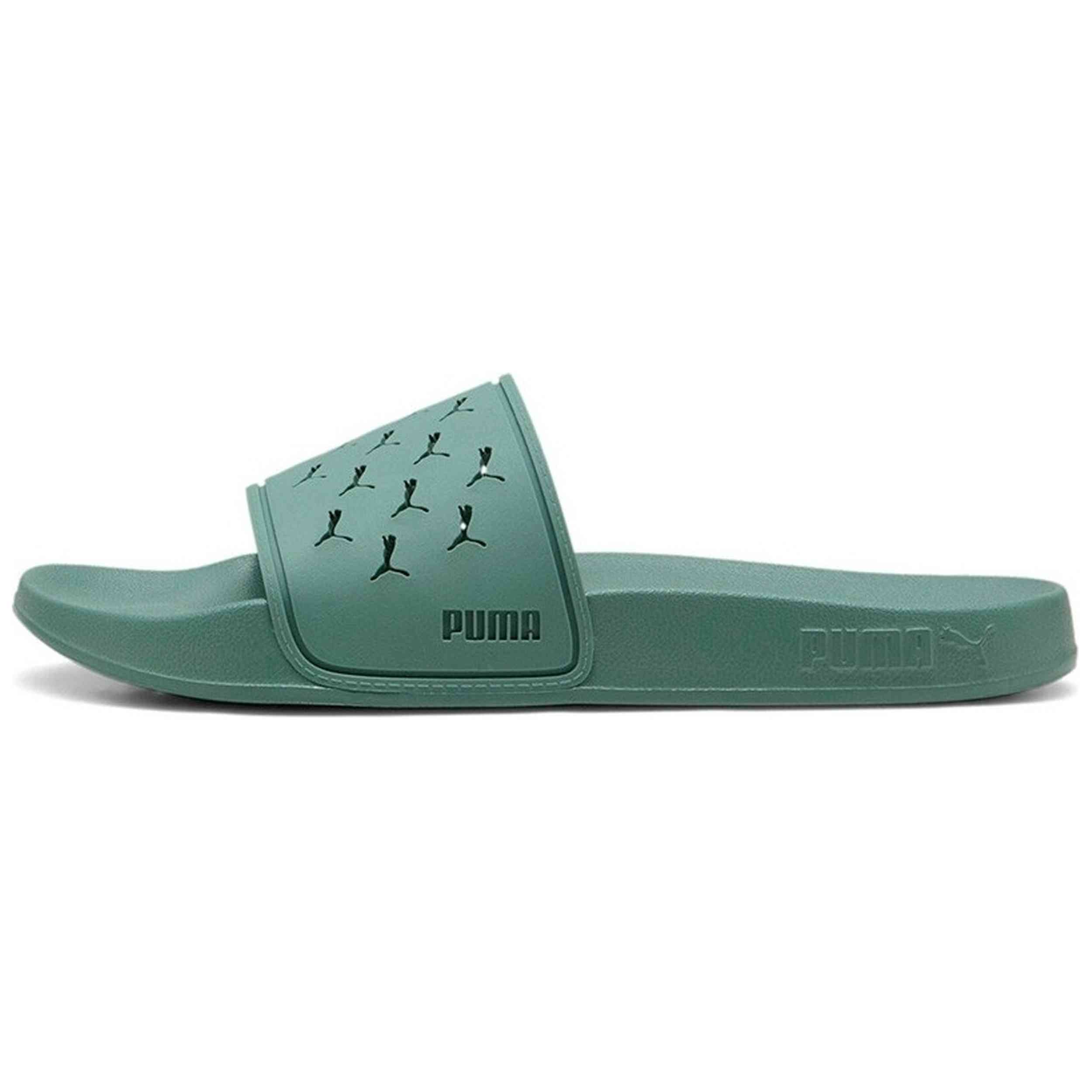 Chanclas Puma modelo Slide para hombre y mujer en color Verde