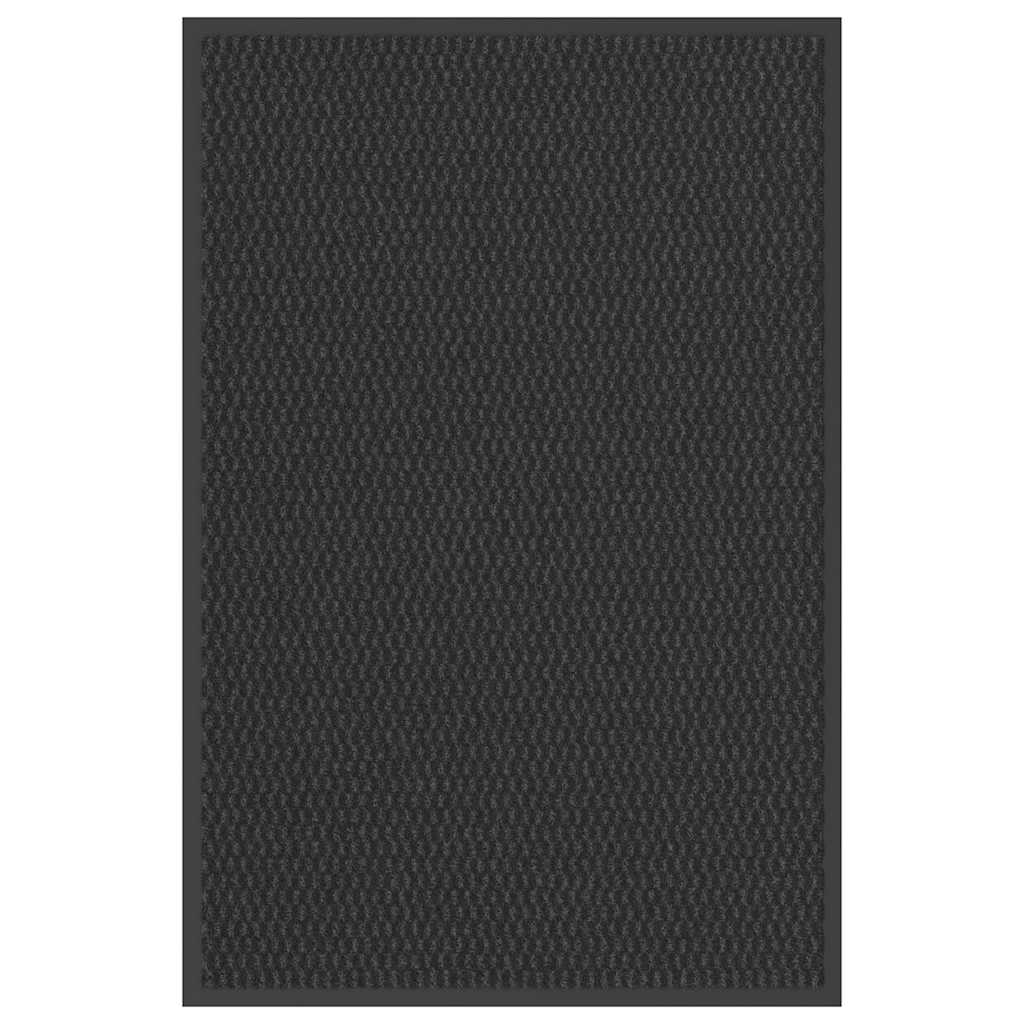 vidaXL Felpudo negro 60x90 cm