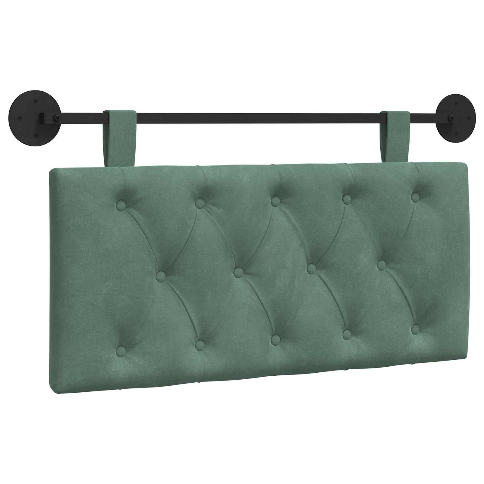 vidaXL Cabecero colgante Terciopelo 90 x 55 x 7 cm Multicolor