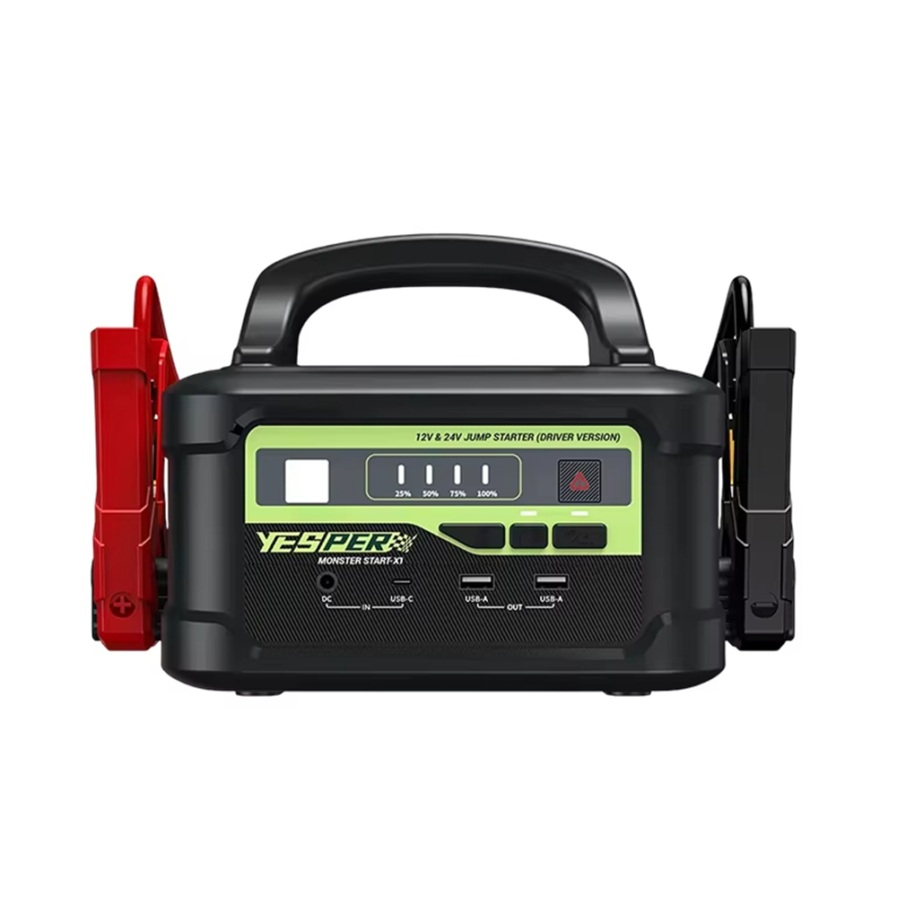YESPER MONSTER START P2,Portable Jump Starter,12V/24V 5000A,122500Ah Power Bank,for Petrol/Diesel Engines, Cars to Boats,453.25Wh Capacity, Emergency Vehicle Power Booster,-40°C ~ 60°C