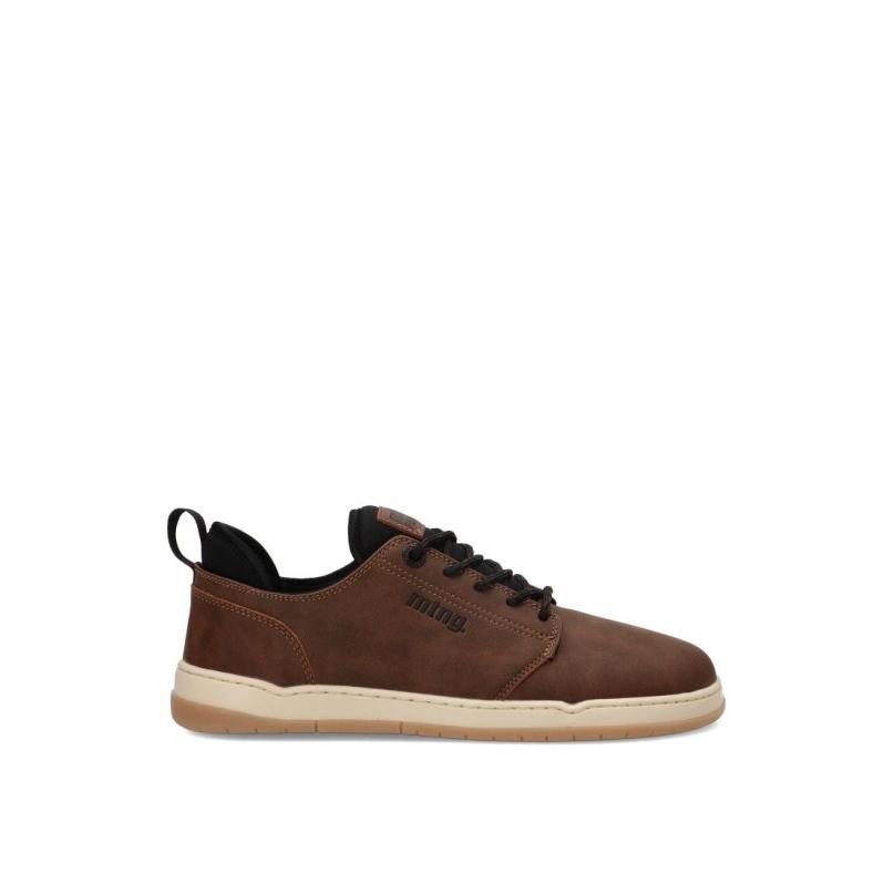 Zapatillas Respetuoso/barefoot Mustang - Hombre - Suela Plana - Modelo 84804 - Color Cuero