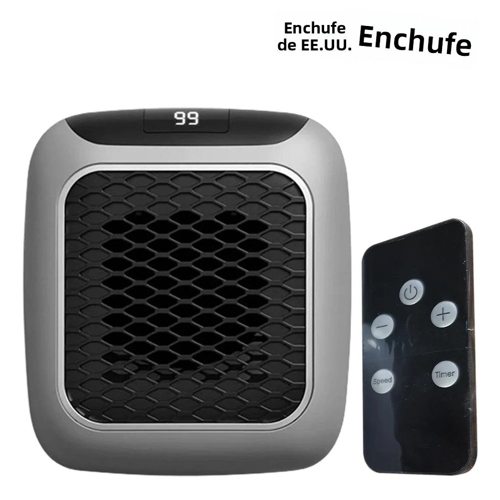 TK Calentador Eléctrico Portátil 800W Mini Con Control Remoto Y Ventilador De Cerámica PTC Para Pared Habitación Dormitorio