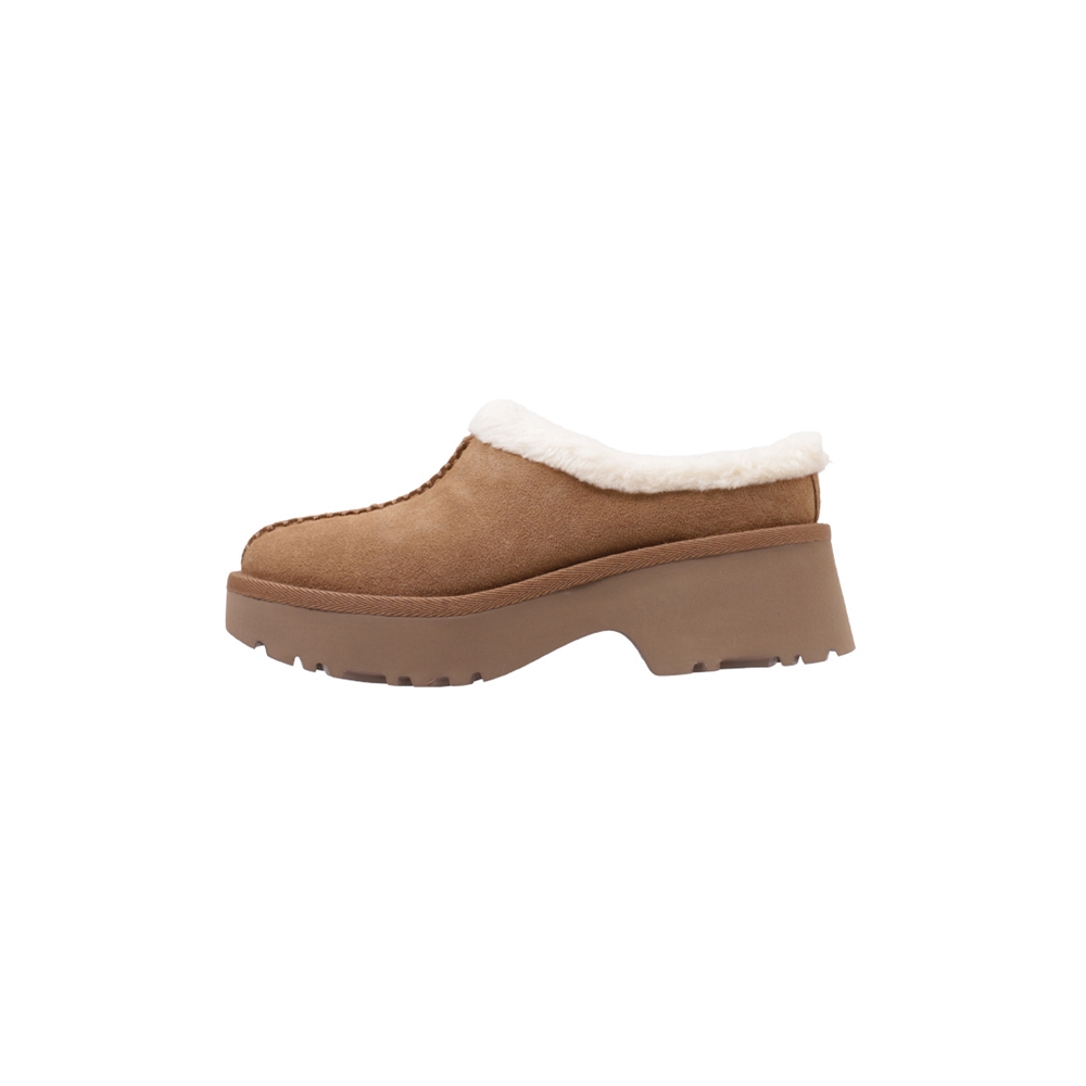 UGG New Heights Cozy Clog Zuecos De Plataforma Mujer Cuero
