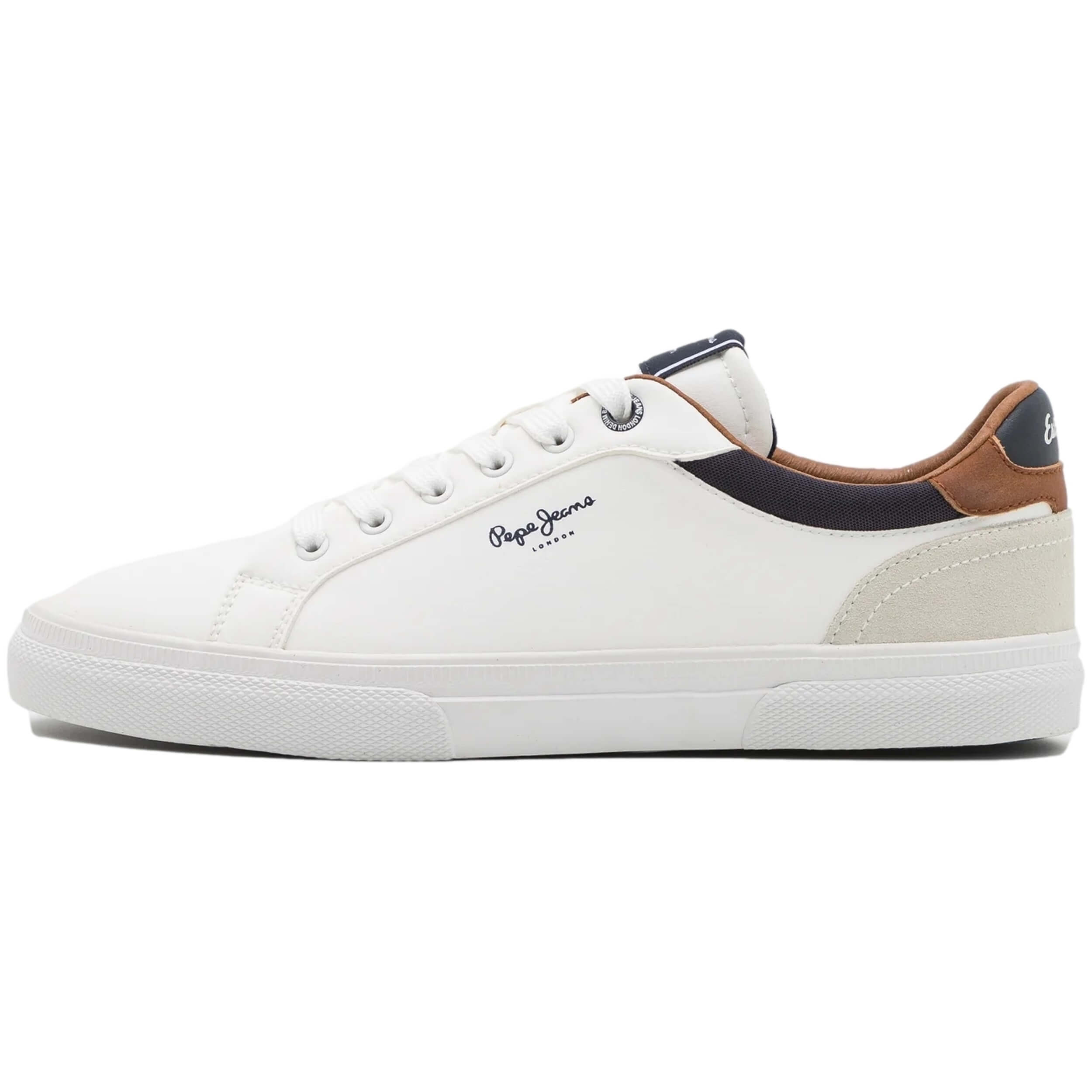 Sneakers marca Pepe Jeans modelo Pms30839-800 para hombre en color blanco