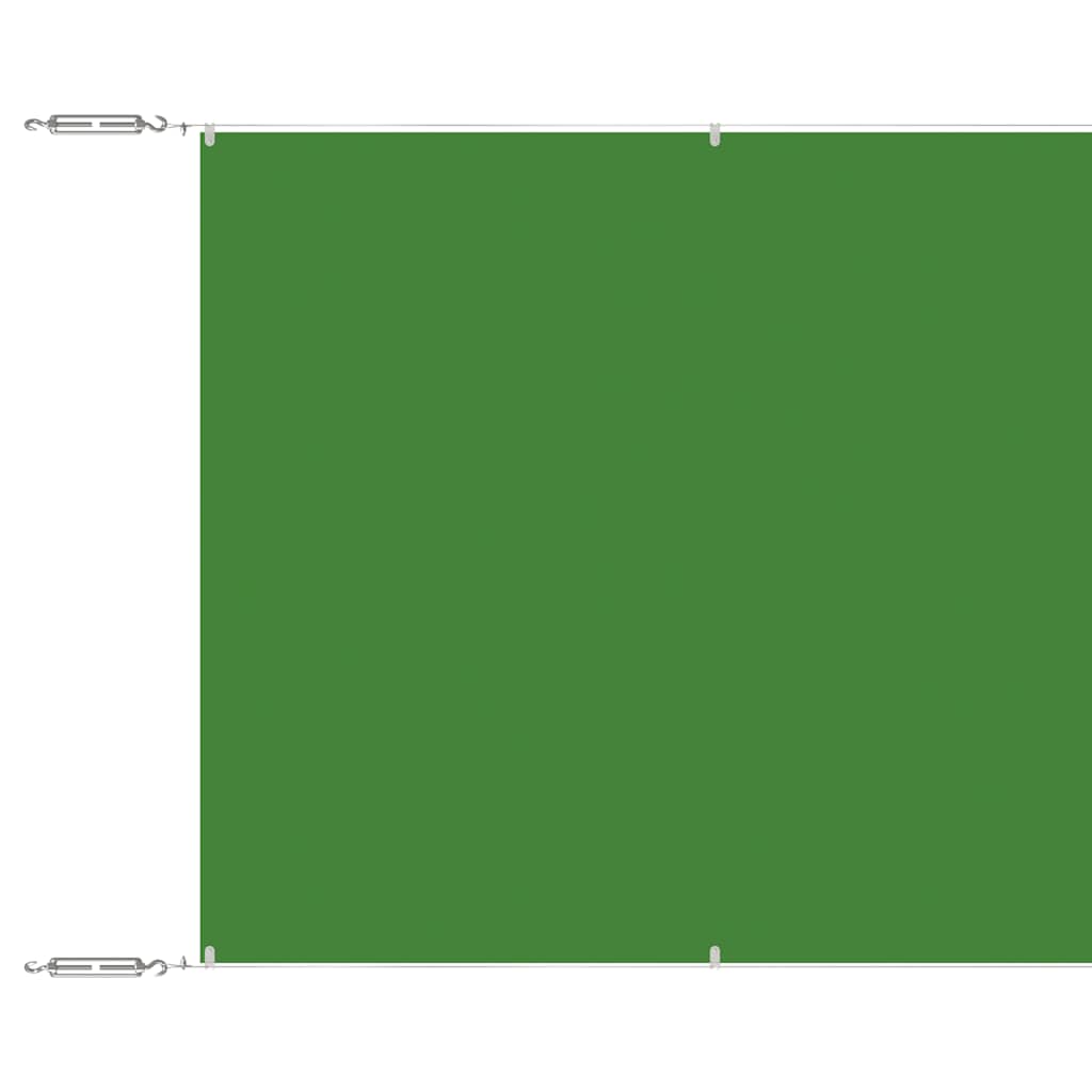 vidaXL Toldo vertical verde claro 100x1000 cm tela oxford