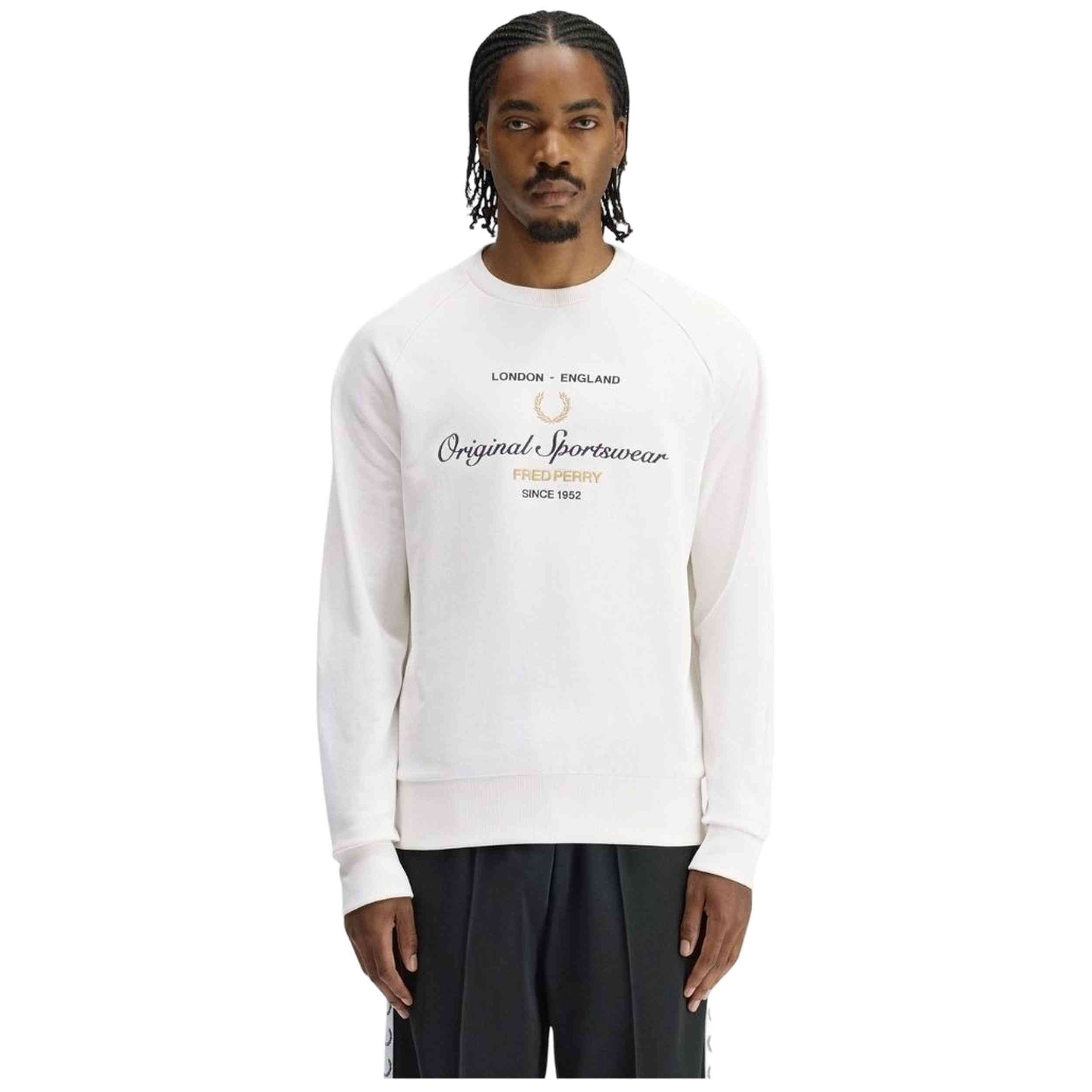 Polo De Manga Larga Fred Perry modelo Fred Perry Original Sportswear Snow White para Hombre en color Blanco