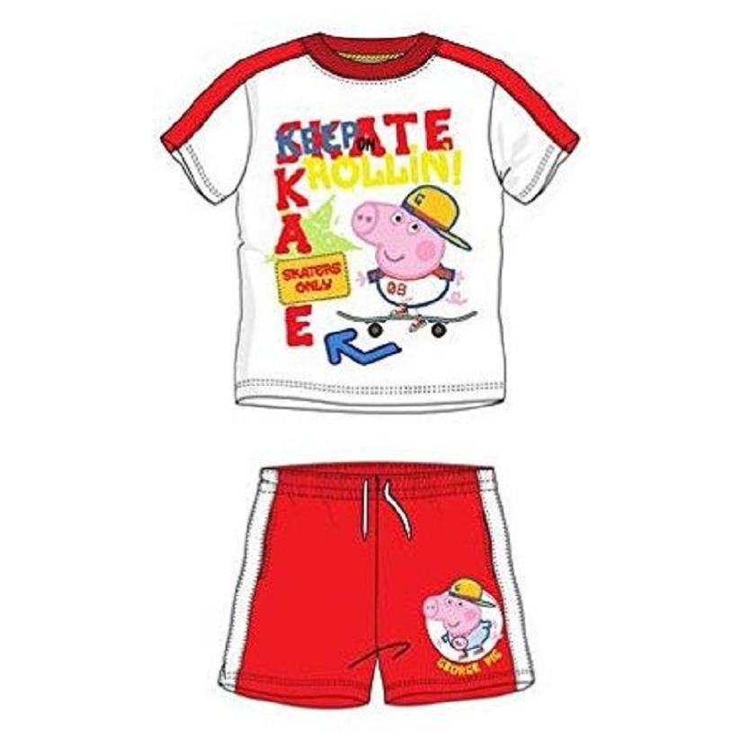 Sun City Conjunto manga corta Peppa Pig George rojo 6 años