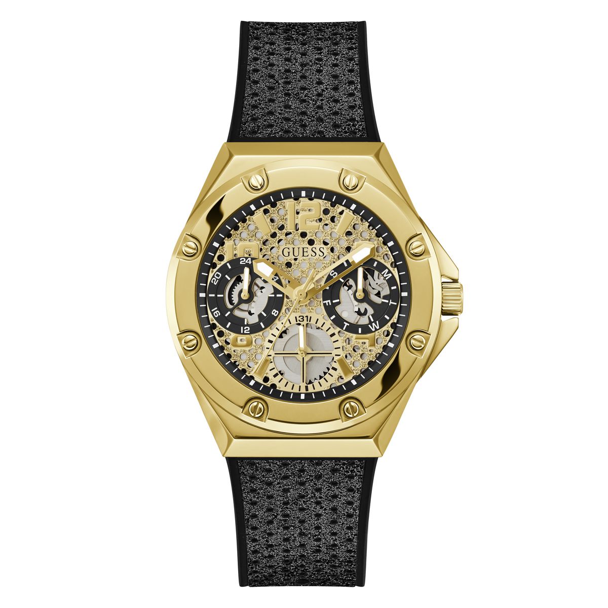 Guess Reloj Mujer Analogico Cuarzo con Correa de Silicona GW0620L2