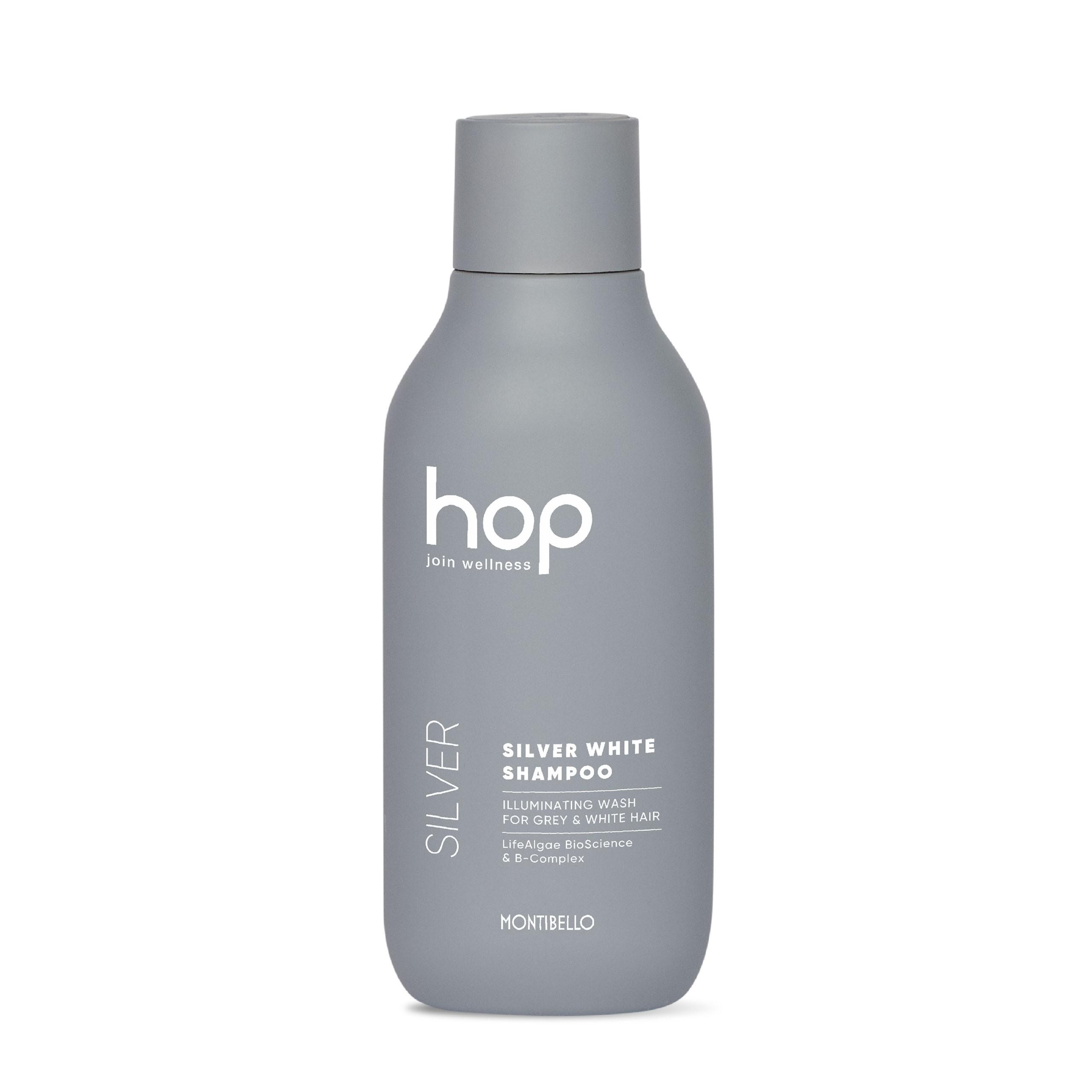 Montibello Hop Silver Champú iluminador para cabellos blancos o con canas 300ml