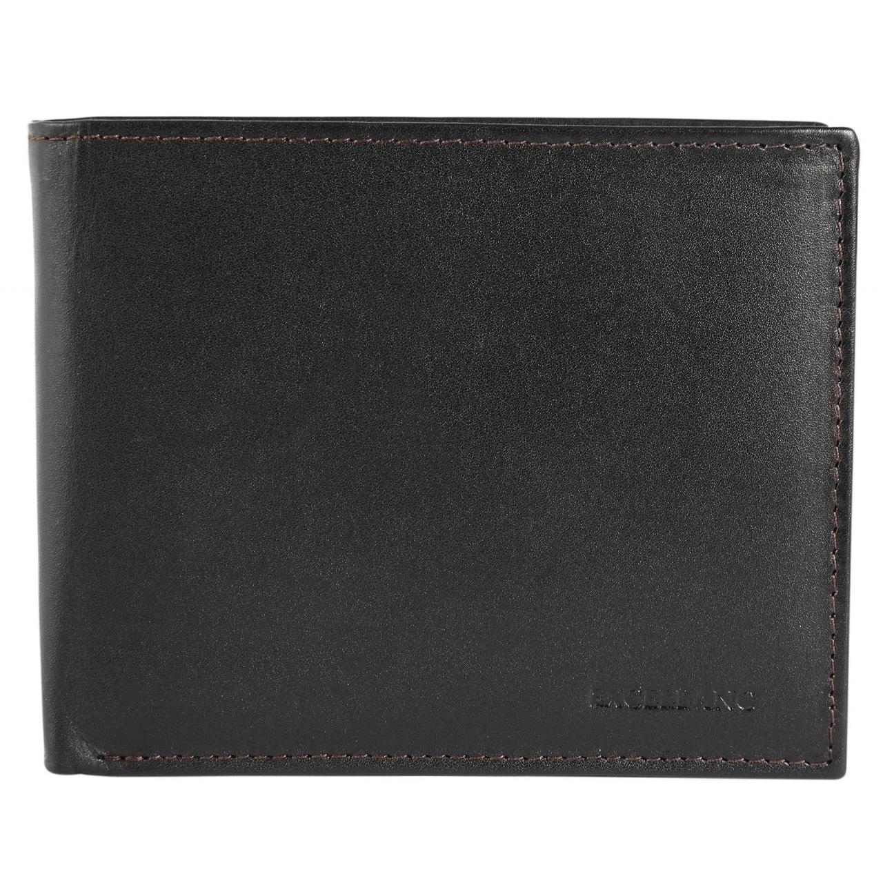Excellanc® Cartera Hombre em Couro Genuíno