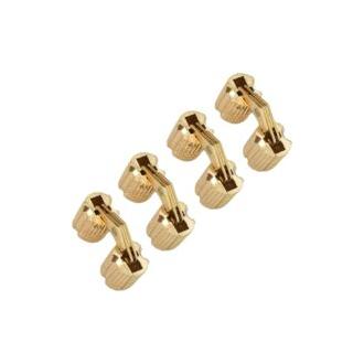 CA 4 bisagras invisibles de latón, bisagras de barril de cobre ocultas para joyero o caja de regalo de 8 mm.