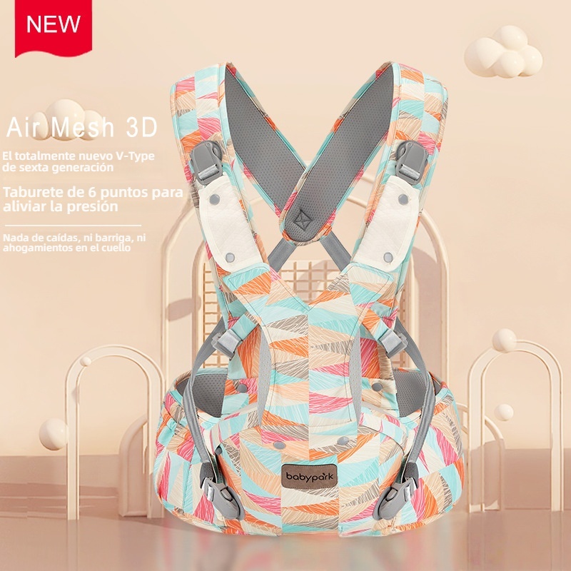 Portabebés ligero con asiento de cadera, multifuncional, apto para todas las estaciones, el imprescindible para llevar a tu bebé con comodidad.