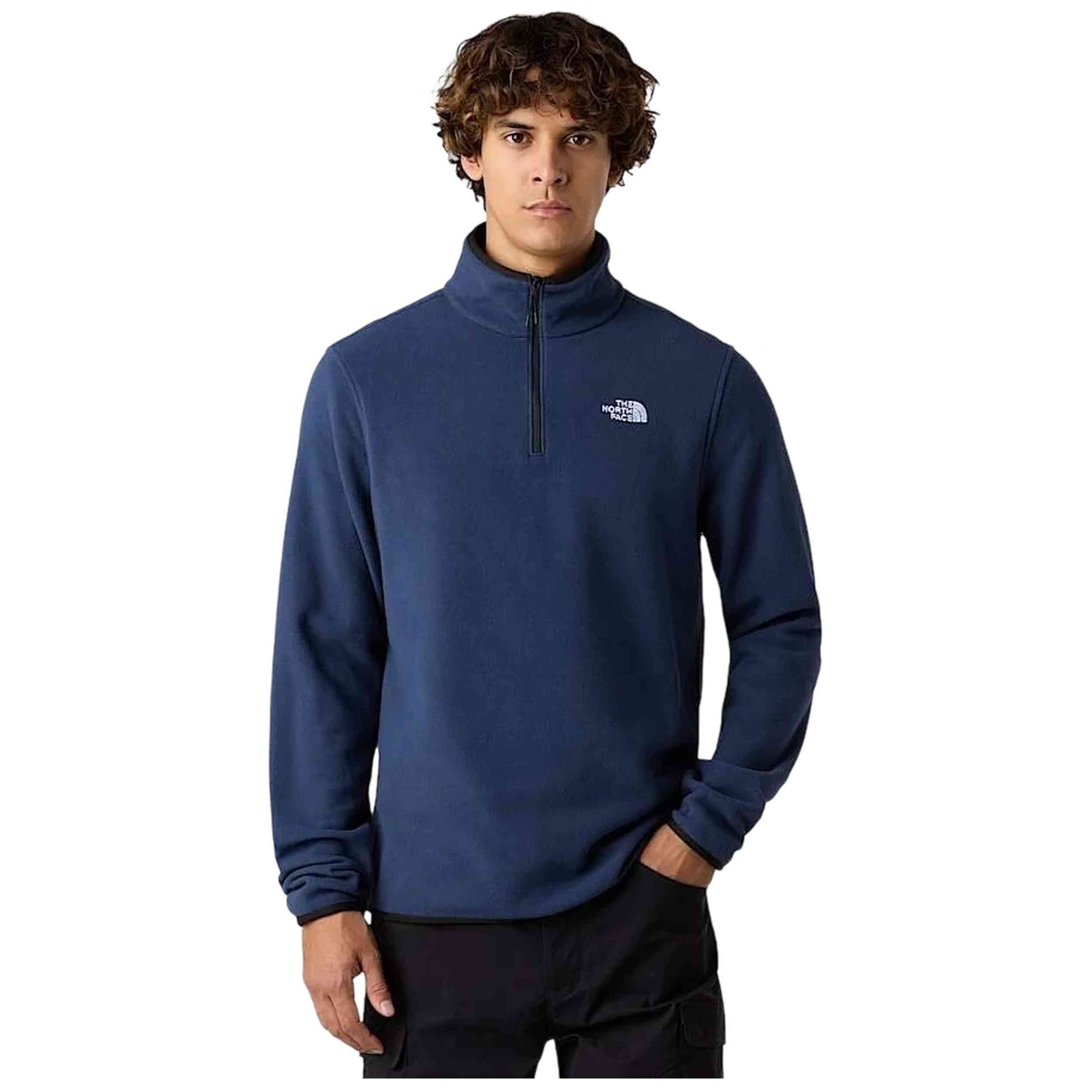 Textil The North Face modelo M Glacier Fleece 1/4 Zip Jacket en color Azul