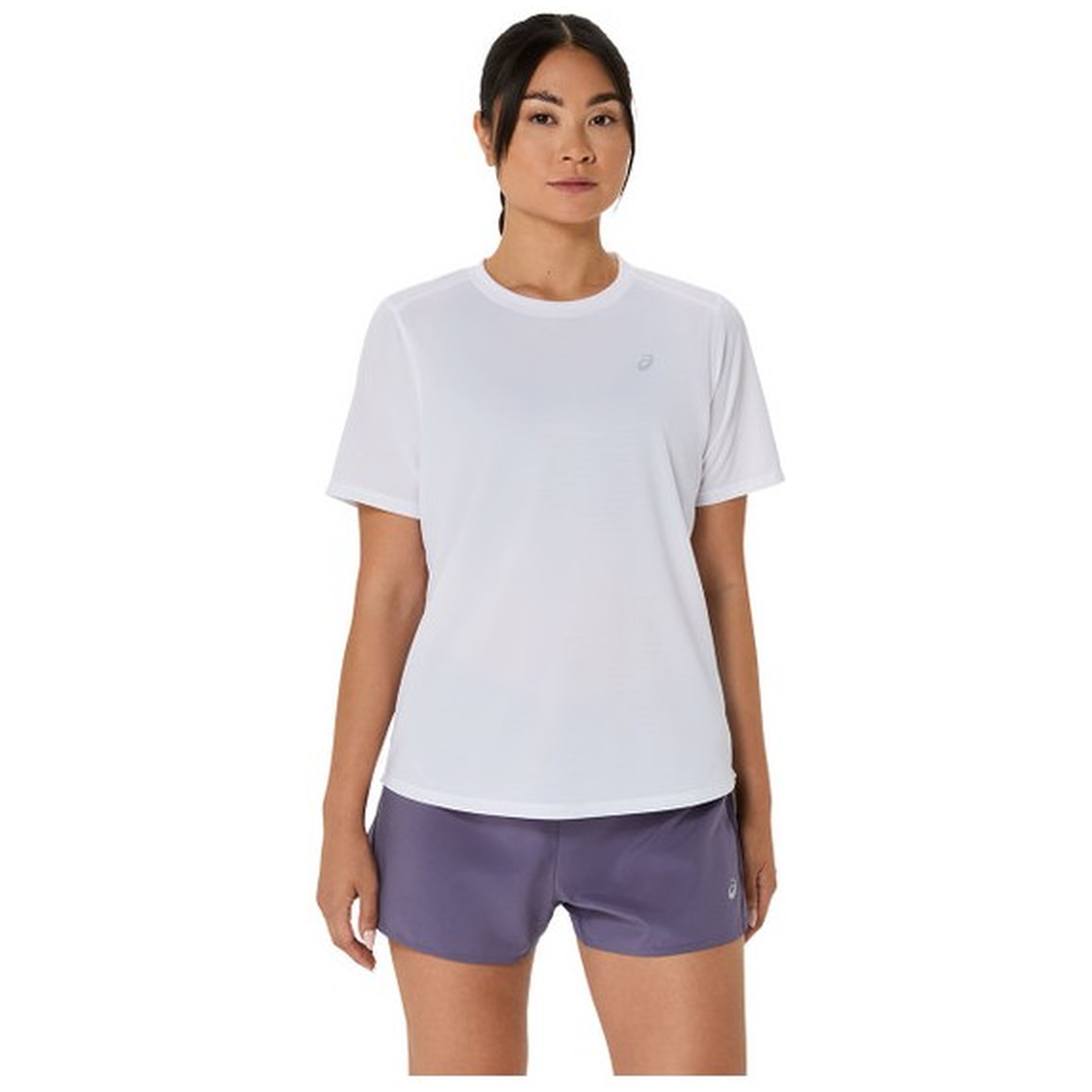 Camiseta De Manga Corta Asics modelo 2012D170 para Mujer en color Blanco