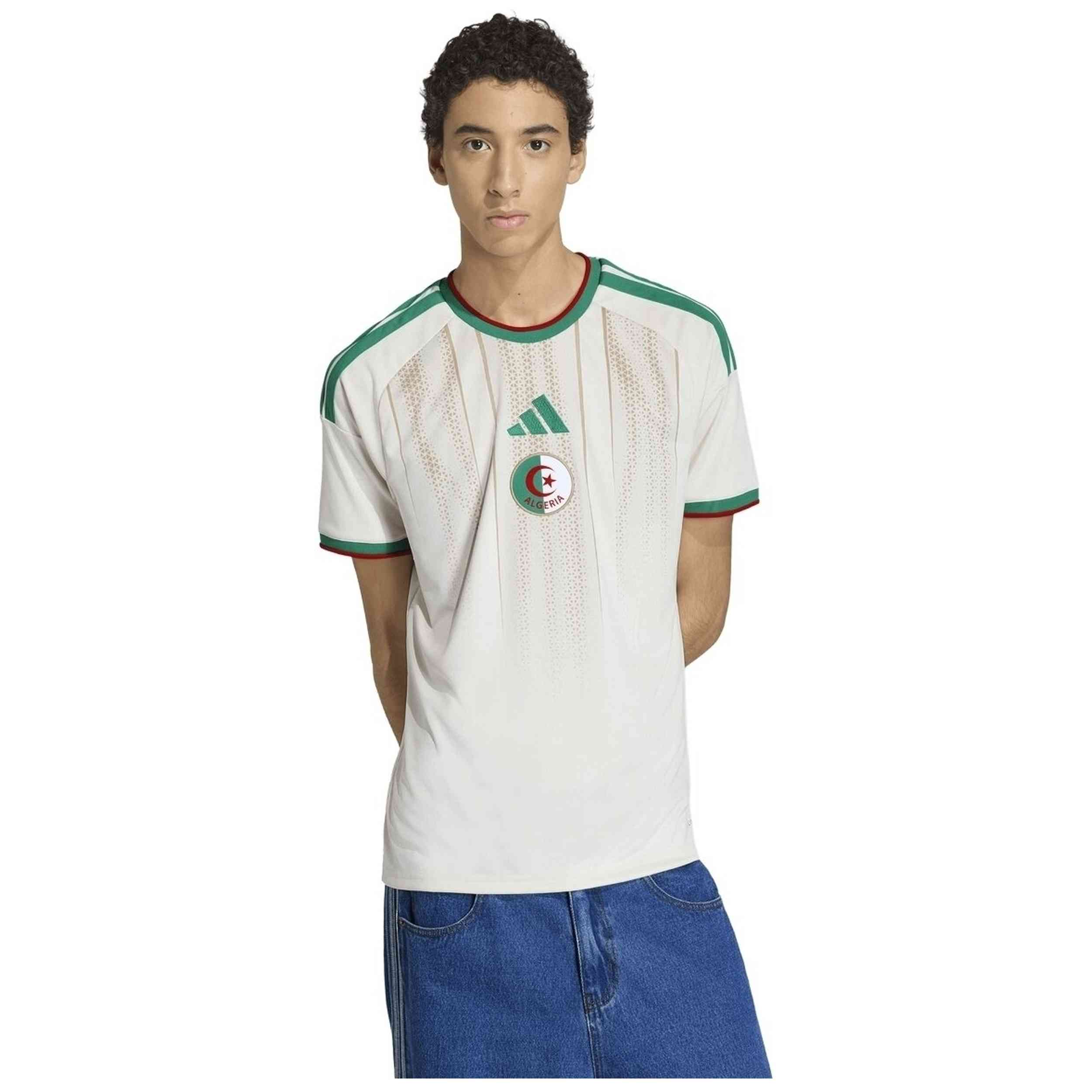 Camiseta De Futbol Adidas modelo Primera Equipación Argelia 26 "Chalk White" para hombre y mujer en color Blanco