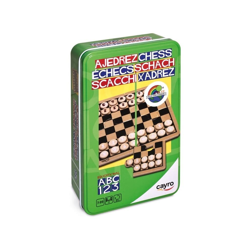 Ajedrez En Caja De Metal Cayro 119 Juegos De Memoria Cayro