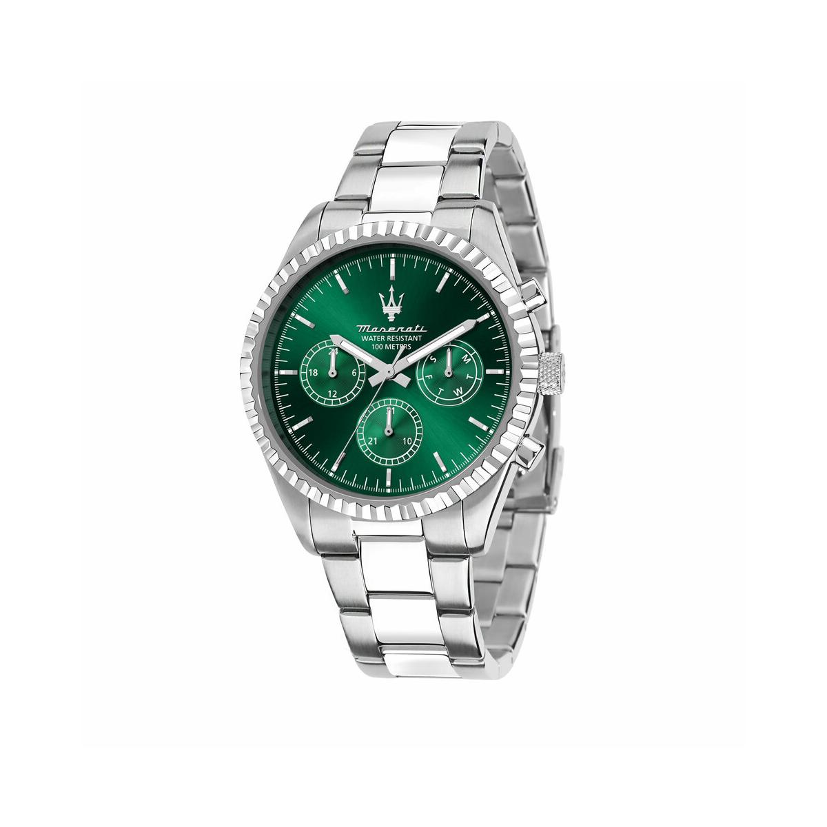 Maserati Reloj Hombre Caja De Acero Pulsera Acero De Color Plata Resistente Al Agua 10 Atm R8853100044