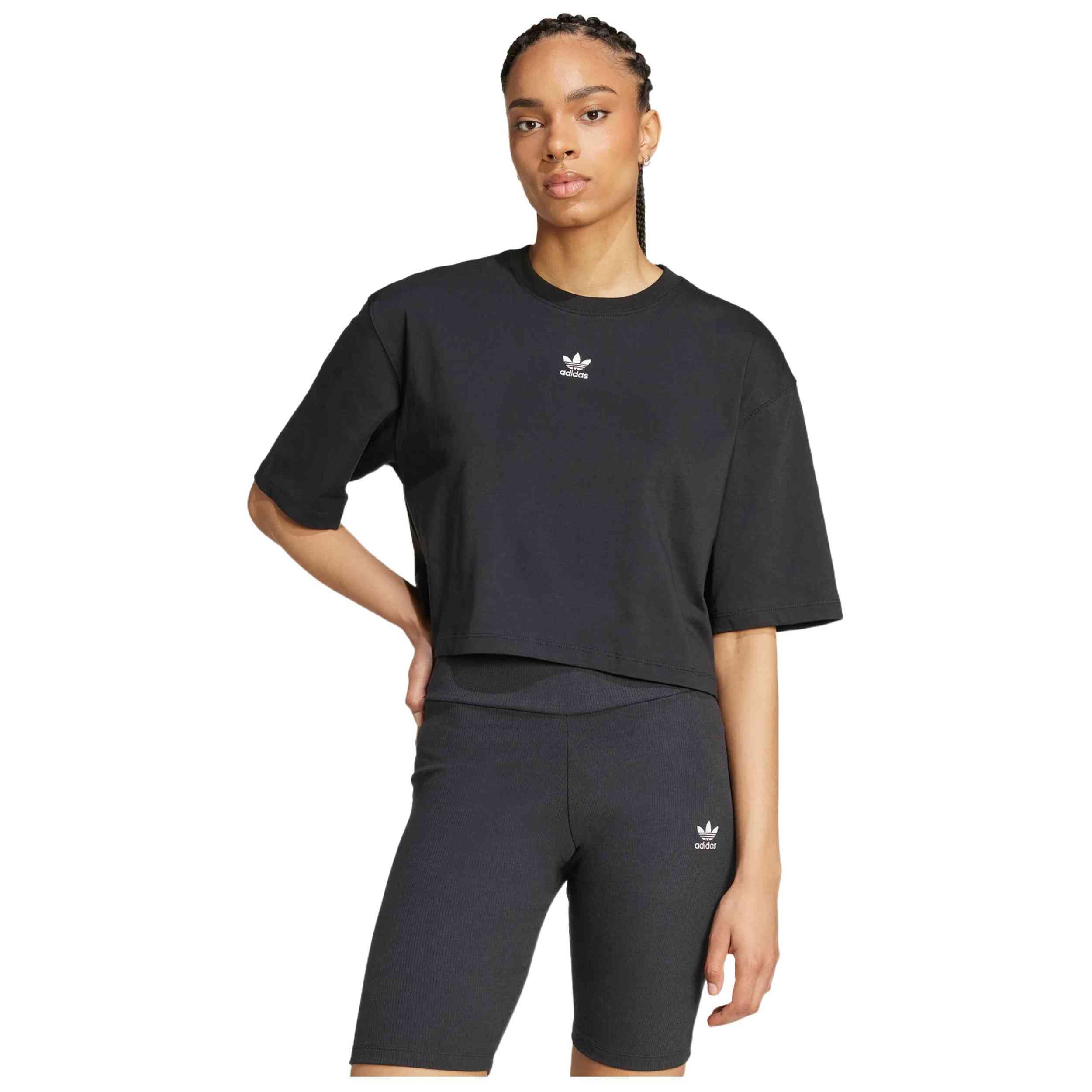 Camiseta De Manga Corta Adidas modelo IW5706 para Mujer en color Negro