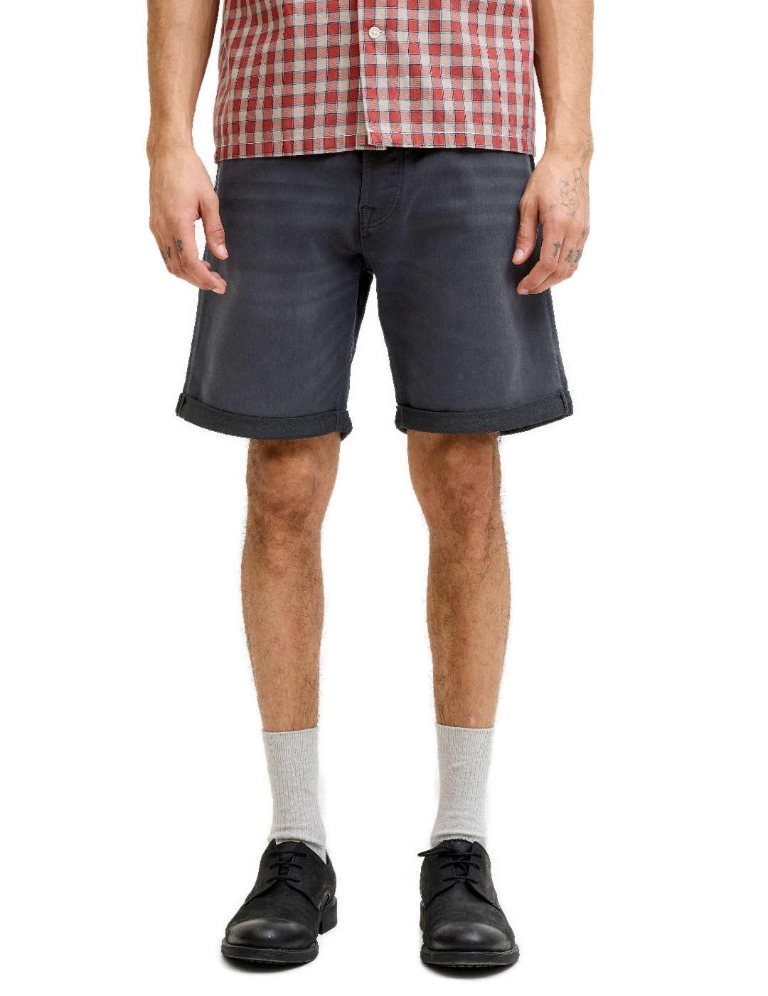 Shorts Jack & Jones Rick regular fit denim negro de hombre