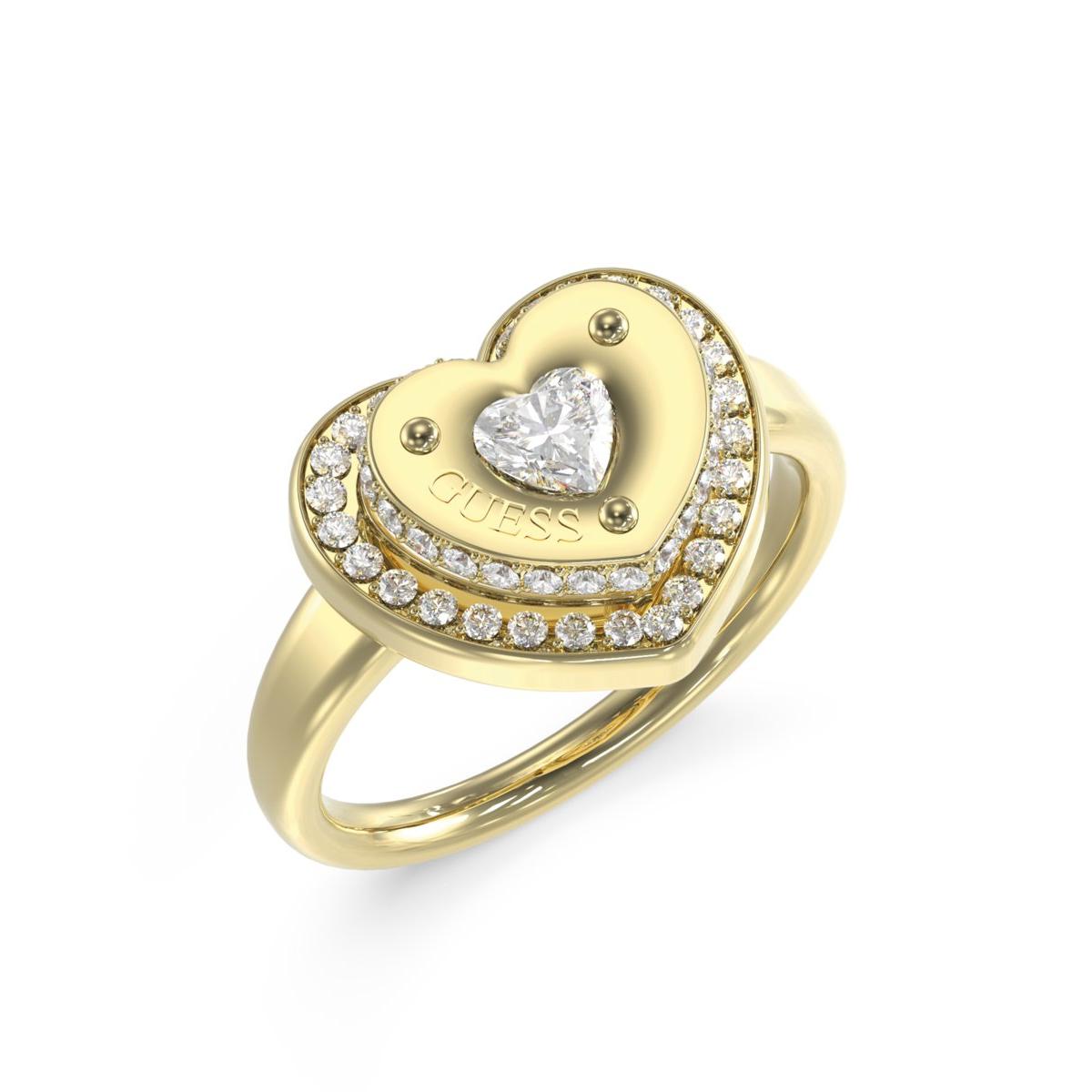 Guess Anillo Mujer Till Morning De Acero Dorado Talla Europea 54 Talla España 14,00 Jubr05552jwyg54