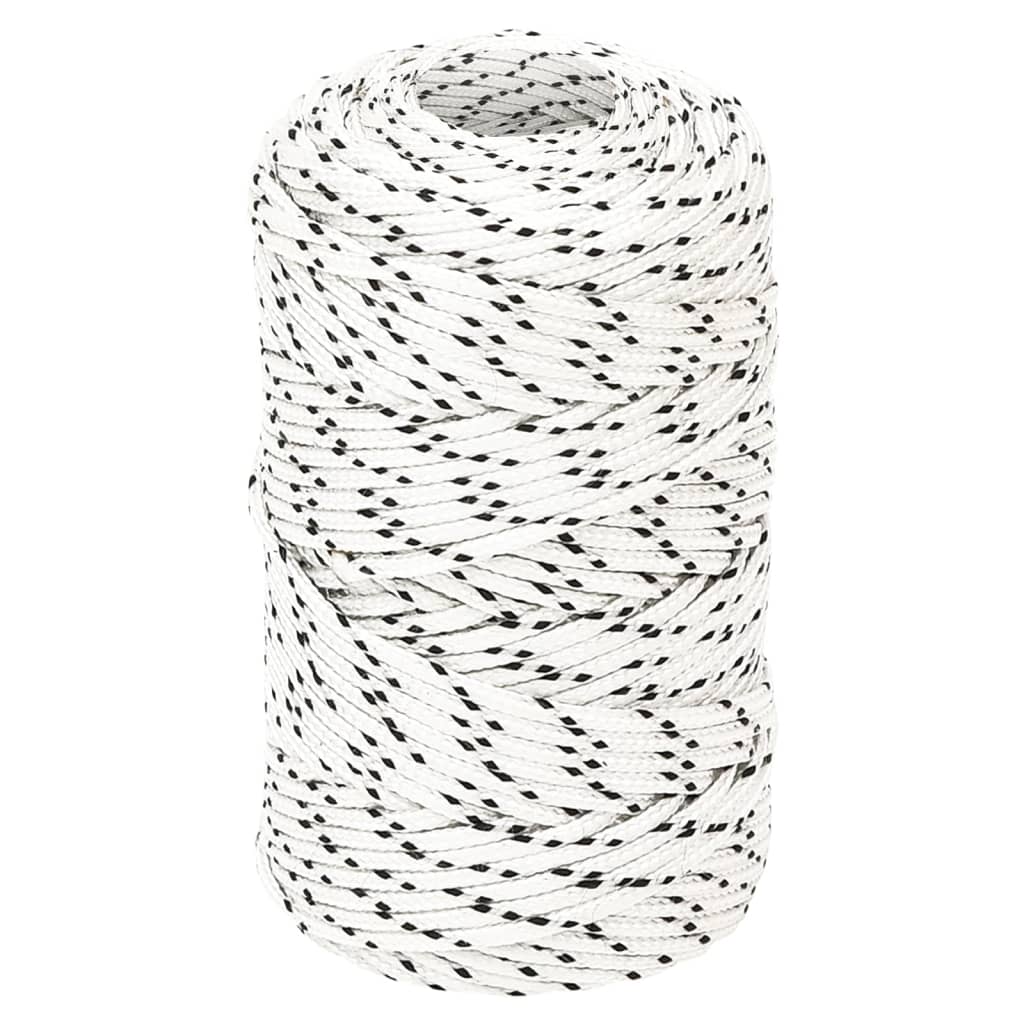 Cuerda de trabajo poliéster 2 mm 250 m cuerda trenzada Color Negro,  Blanco, y mas