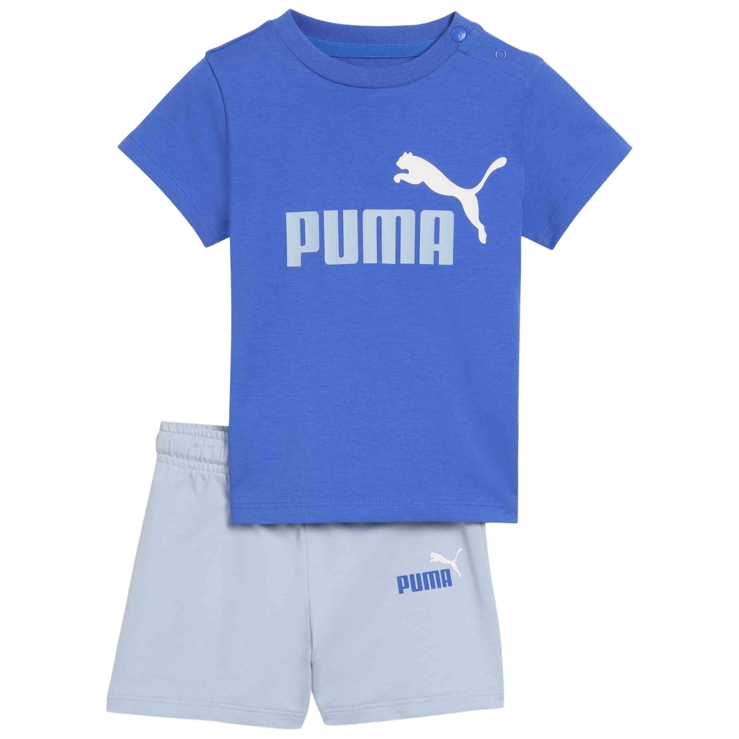 Conjunto Puma modelo MINICATS ESS Tee and para Bebe en color Azul