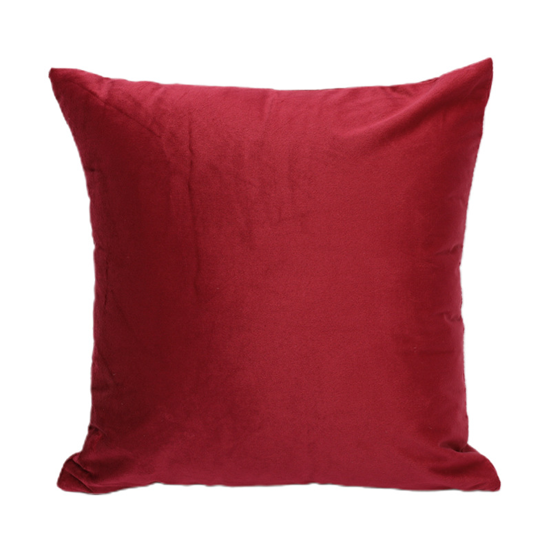 OmHO Sala de almohada de sofá cuadrado Nordic Sala de color sólido almohada