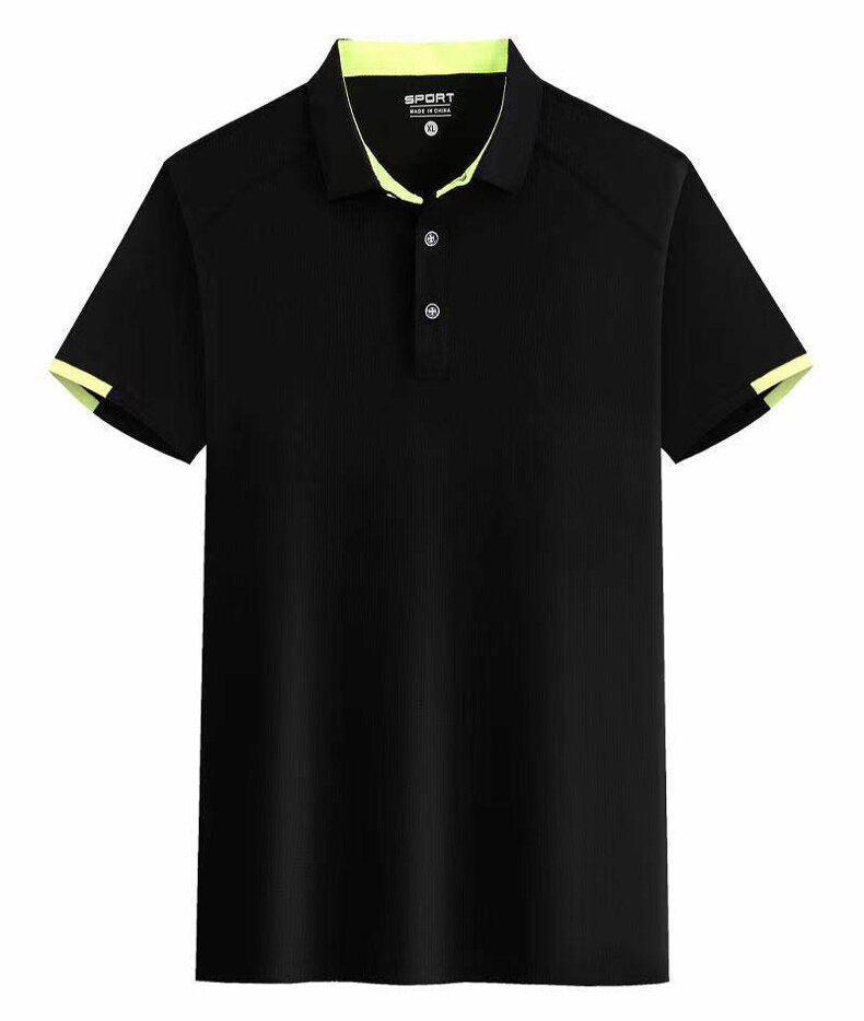 TK Camisa Polo Hombre De Verano 2024 Alta Calidad Secado Rápido Moda Trendy Corta Transpirable Poliéster Estilo Casual