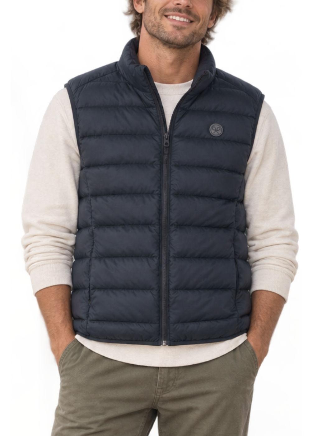 Chaleco Silbon ultralight azul marino guateado para hombre