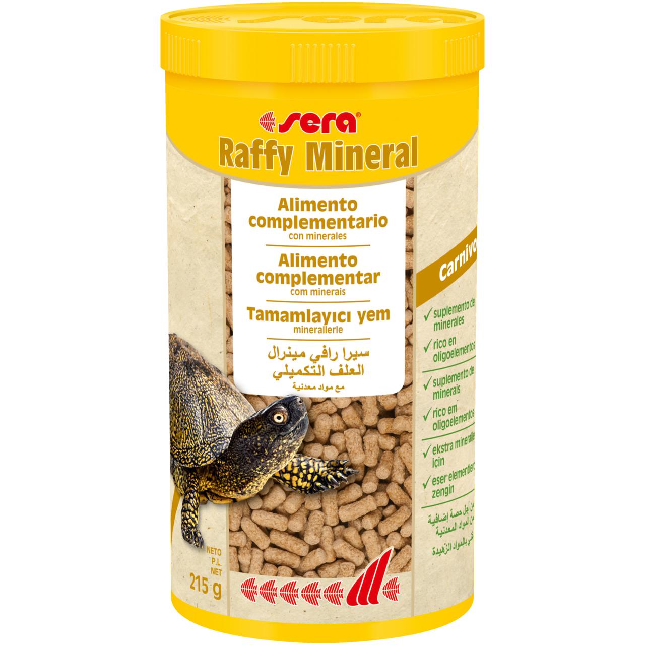 Sera Raffy Mineral - Alimento Complementario para Tortugas Acuaticas