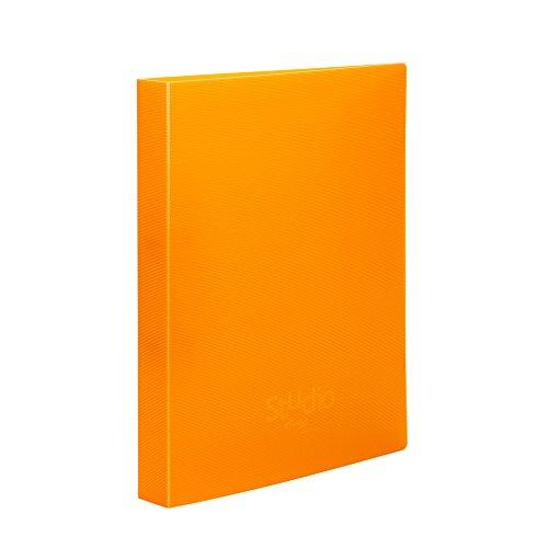 Pardo 851009 - Carpeta de polipropileno con diseño estudio, 2 anillas de 16, color naranja