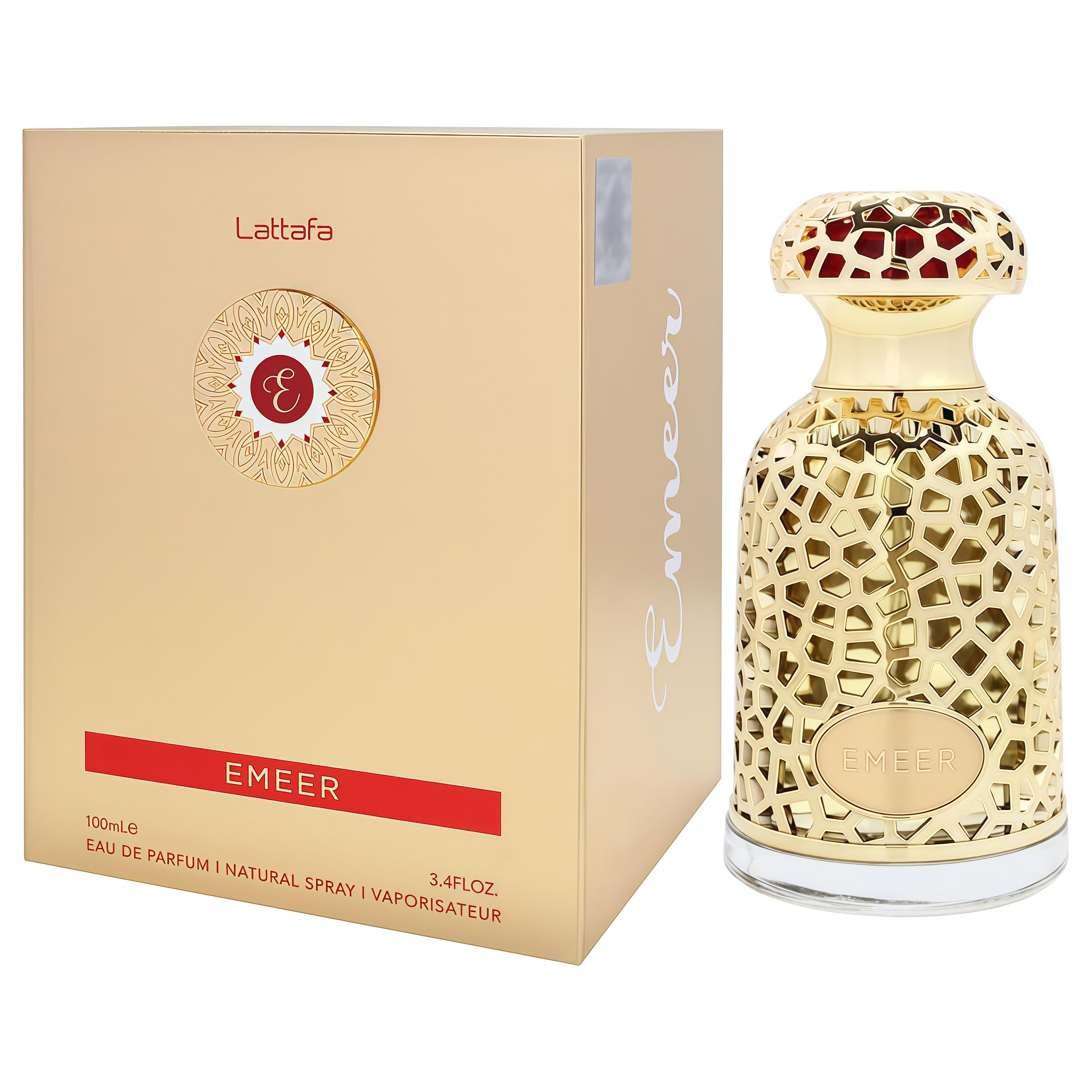 perfume árabe Emeer de Lattafa Perfume árabe Hombre Lujoso Exclusivo Fresco Cítrico - 100ml fragancia árabe colona árabe