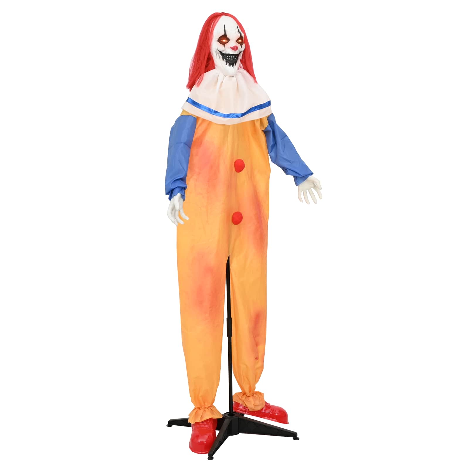 vidaXL Payaso terrorífico de Halloween SPOOKA Amarillo y Azul