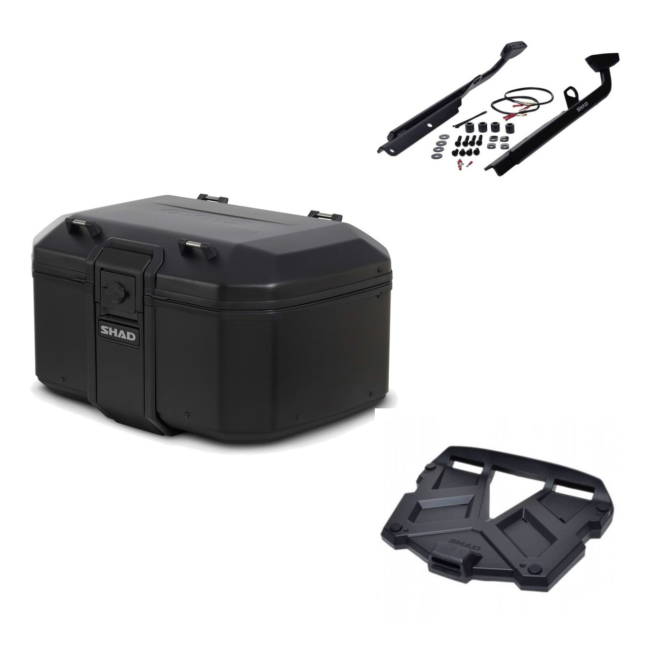 Baul Tr55 Pure Black + Parrilla Terra Pl KIT-569296