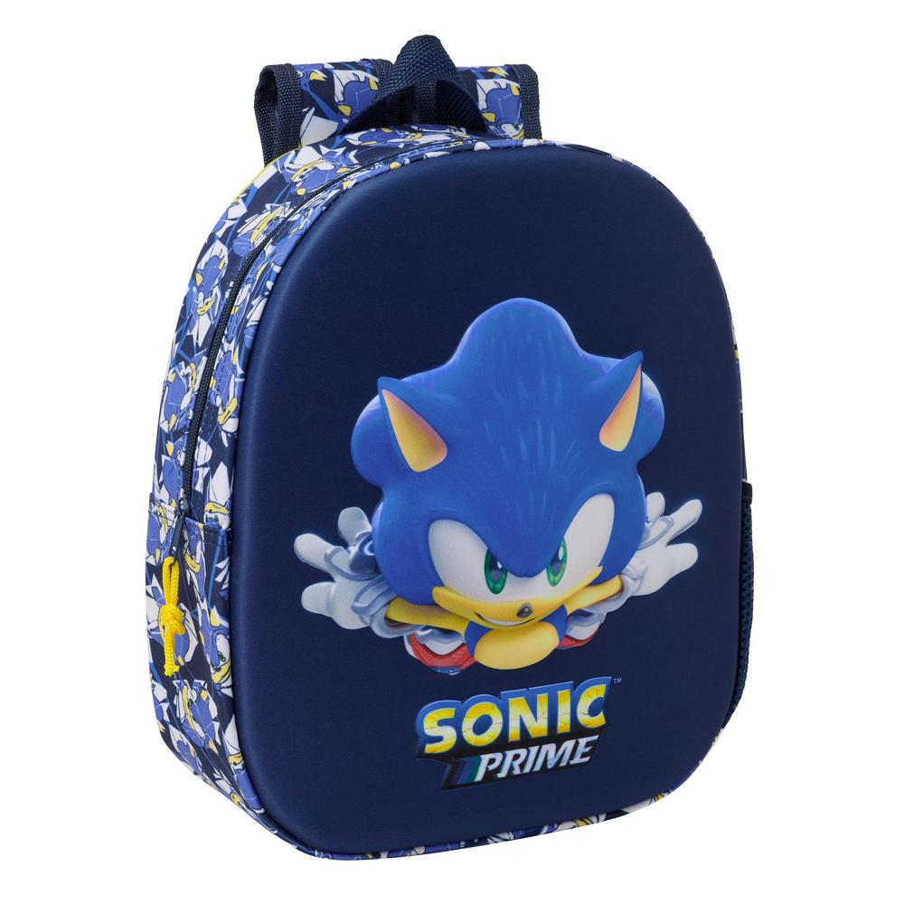 SAFTA  MOCHILA 3D GUARDERIA 33CM SONIC CITY MOCHILAS 3D SONIC CITY 10x27x33 Cms.